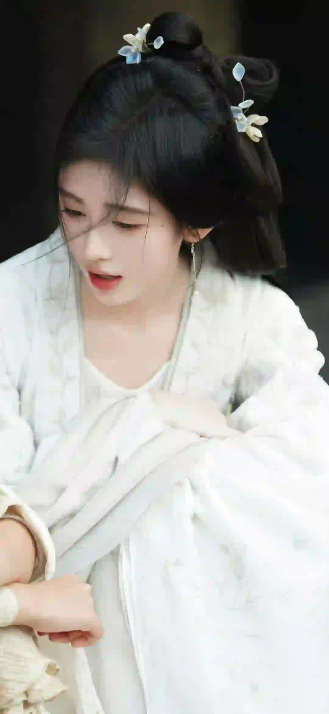 古风女孩 白色古风 古风装扮 鞠婧祎