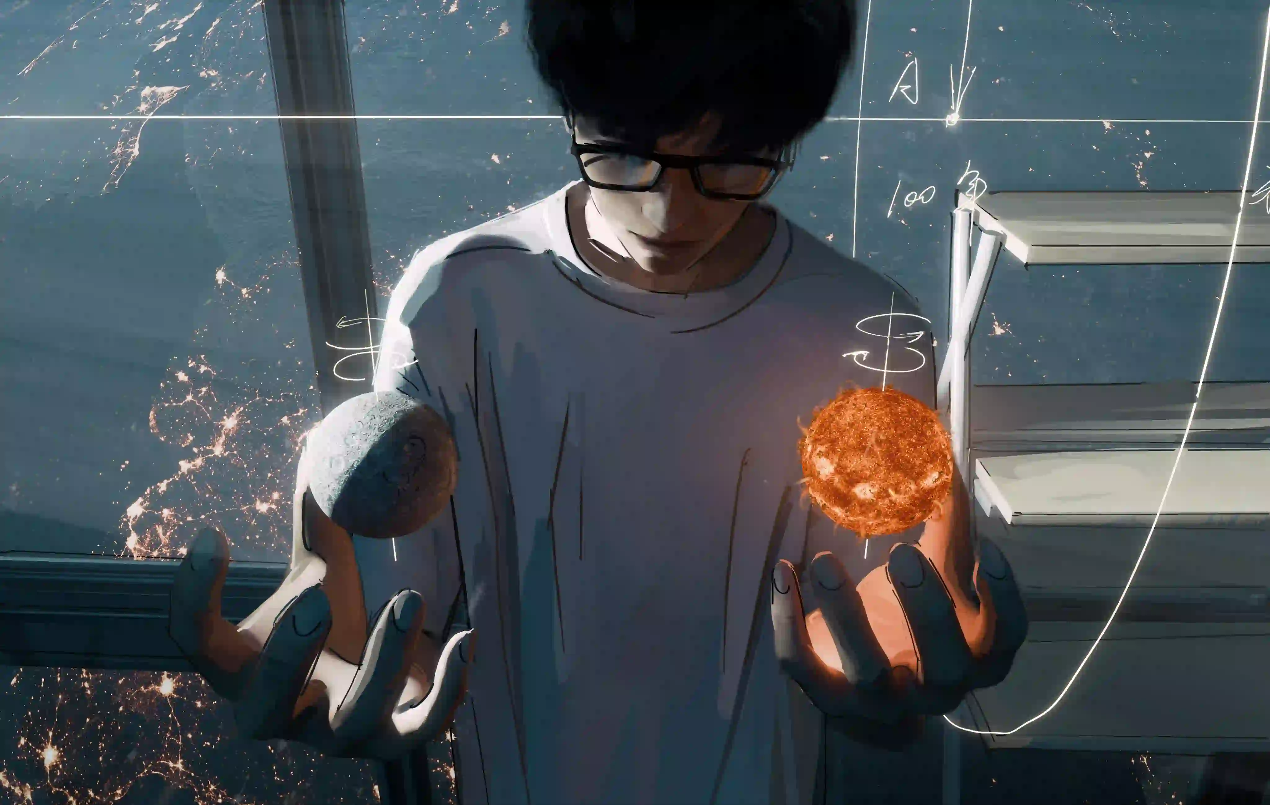 动漫 二次元 wlop 星球 科技 未来 