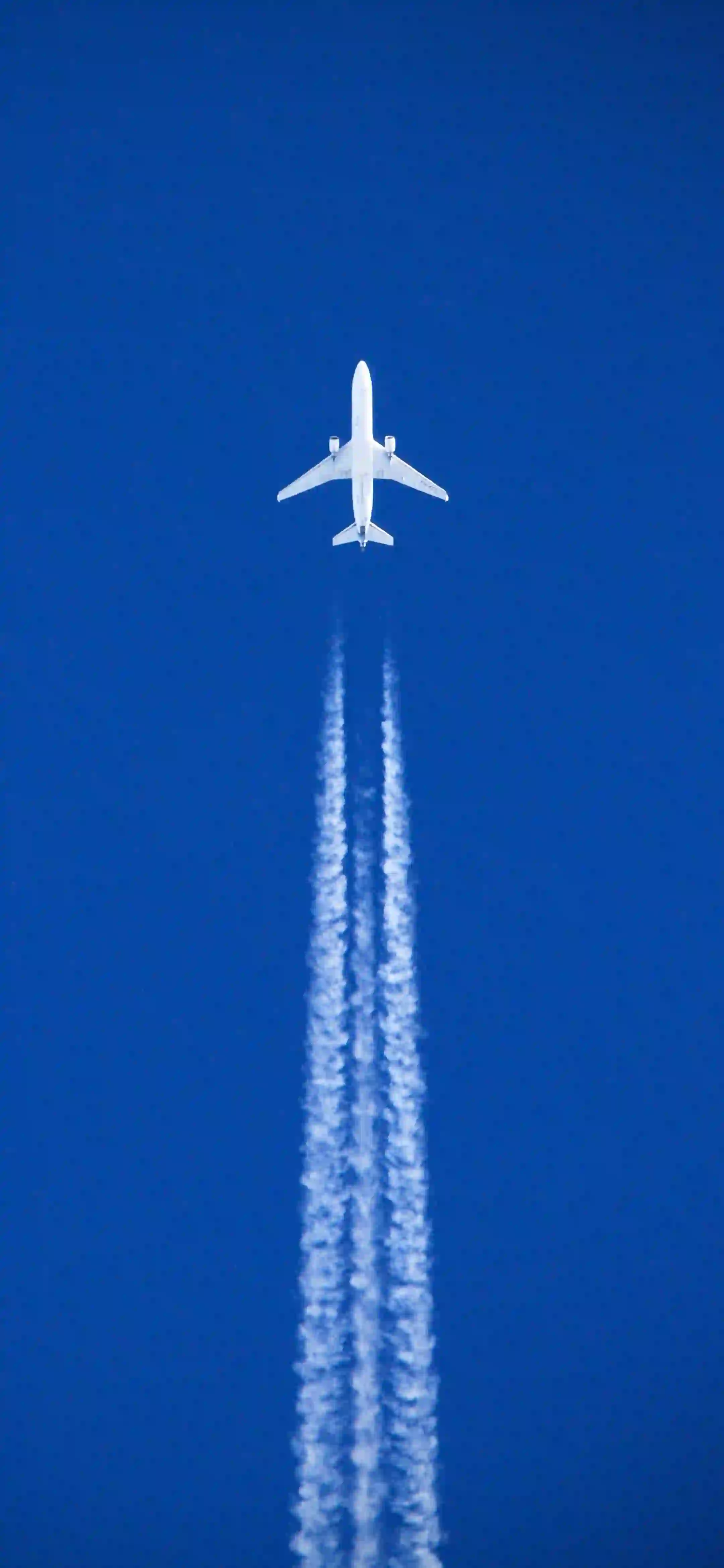 纯色壁纸 飞机 蓝天