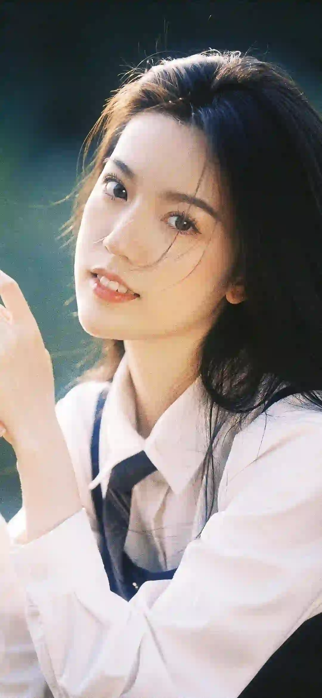 甜美清纯美女 微笑女孩 jk