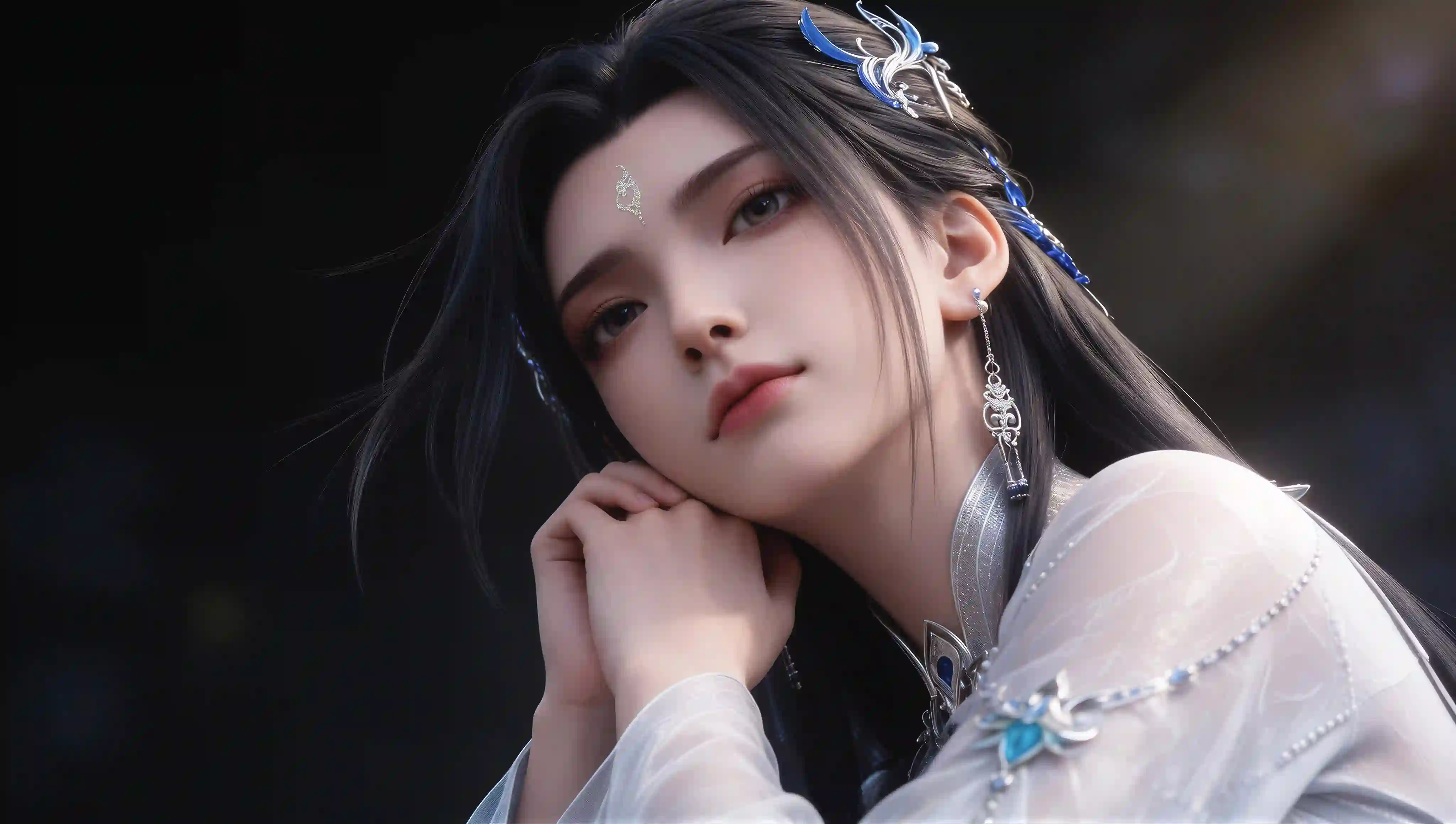 古风美女 仙侠 美少女 特写 高清壁纸 虚拟角色