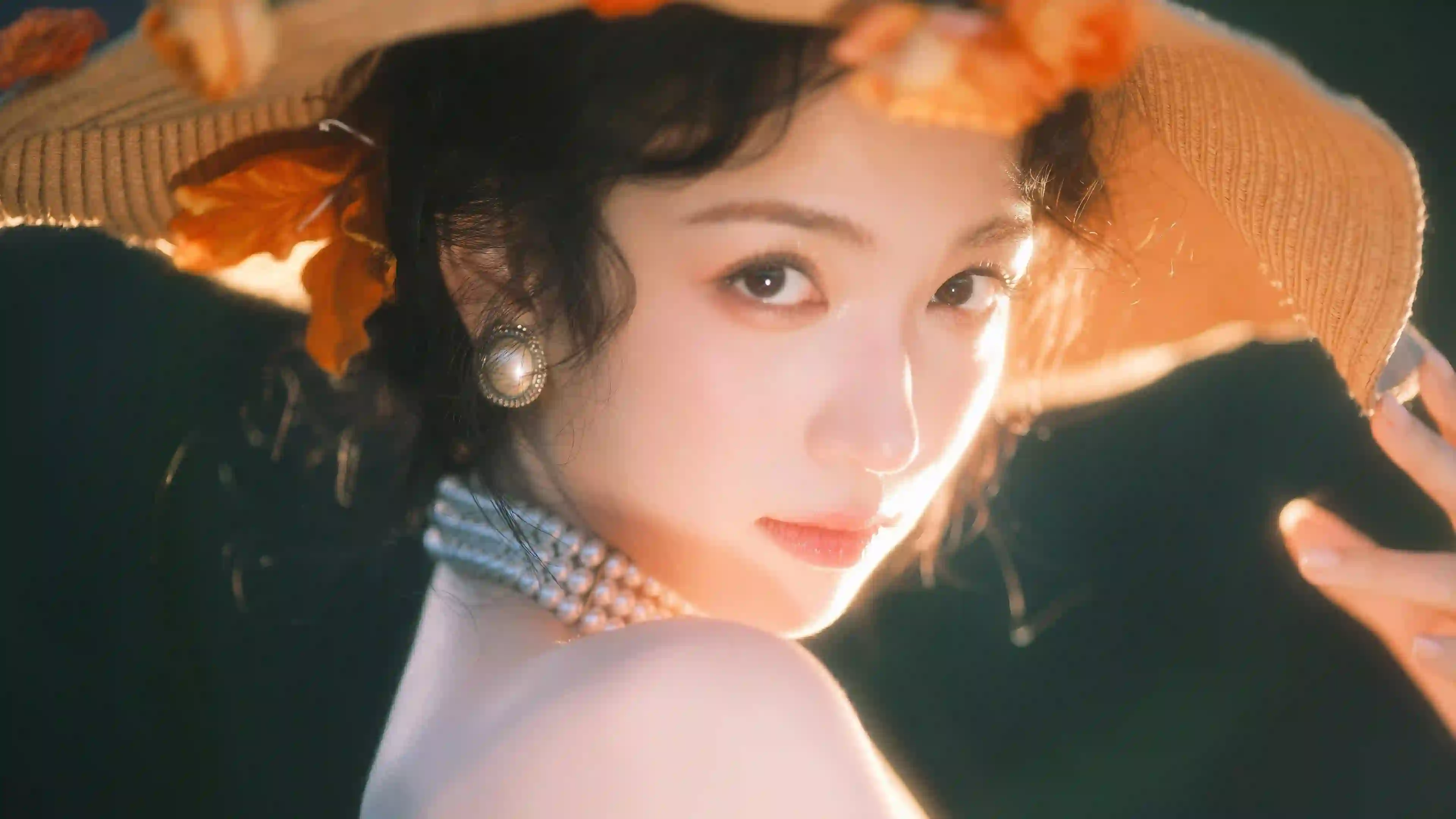 美女 帽子 光影 性感美女 