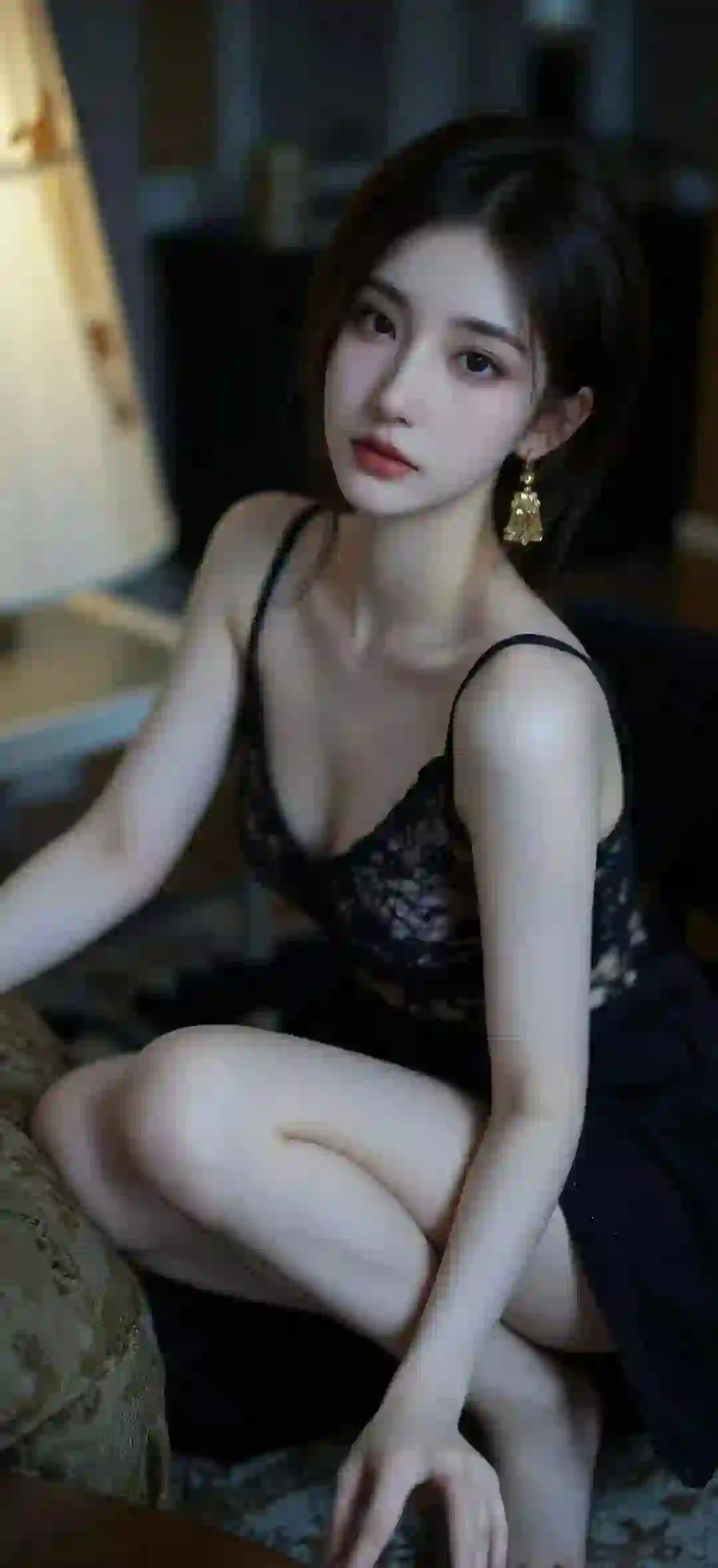 性感美女 吊带 长腿美女 长腿美女