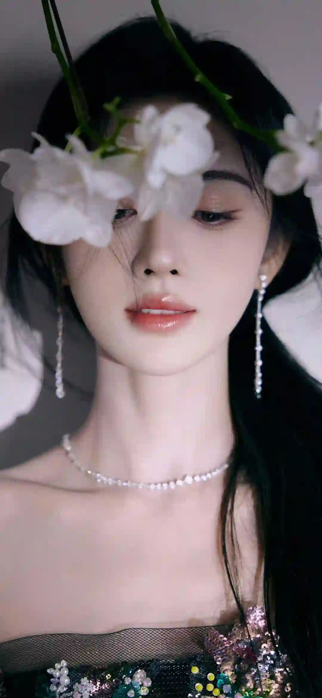 美女明星 鞠婧祎 长发可爱女孩 唯美风格 