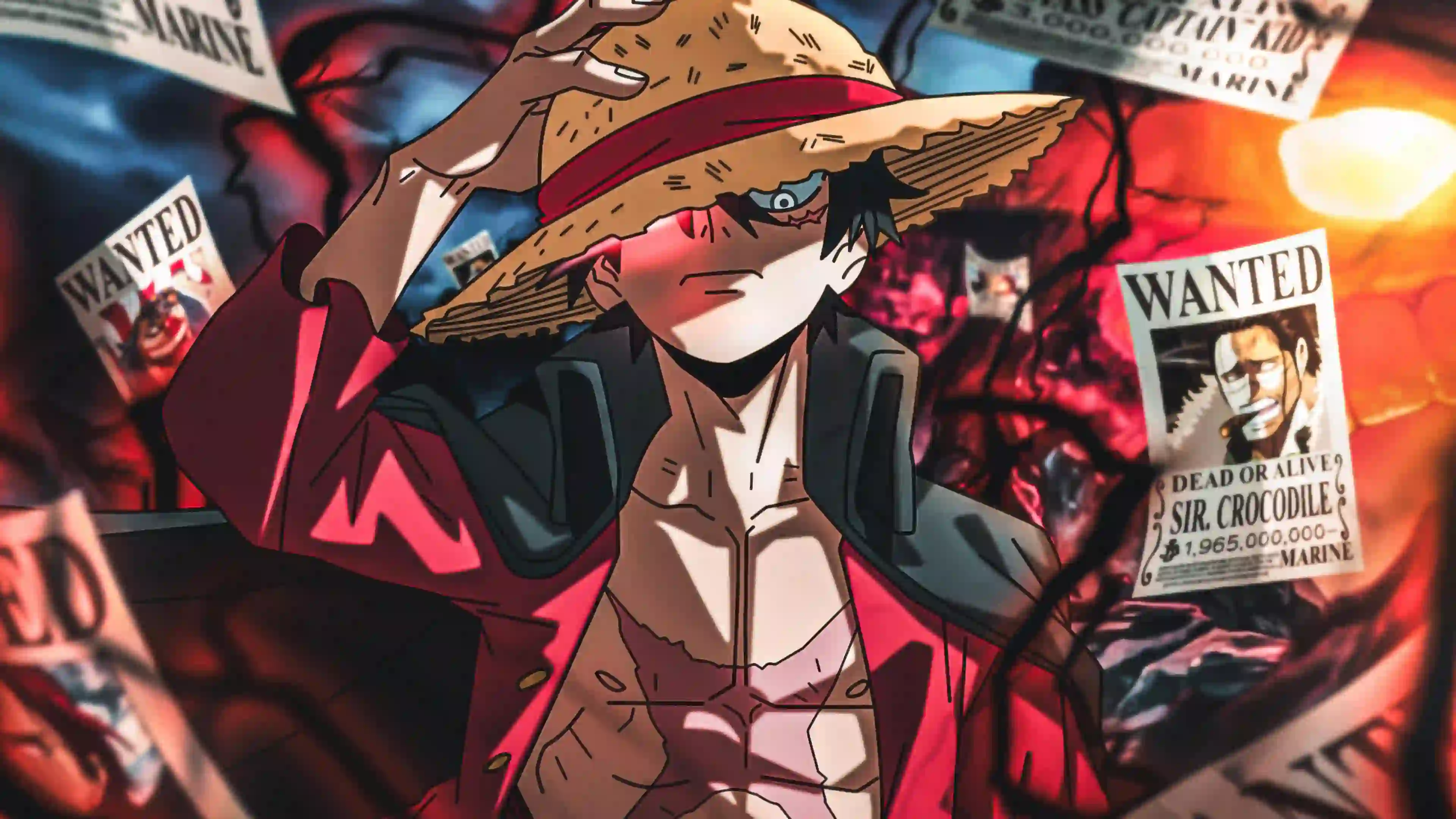 草帽 路飞 海贼王 航海王 霸气 onepiece