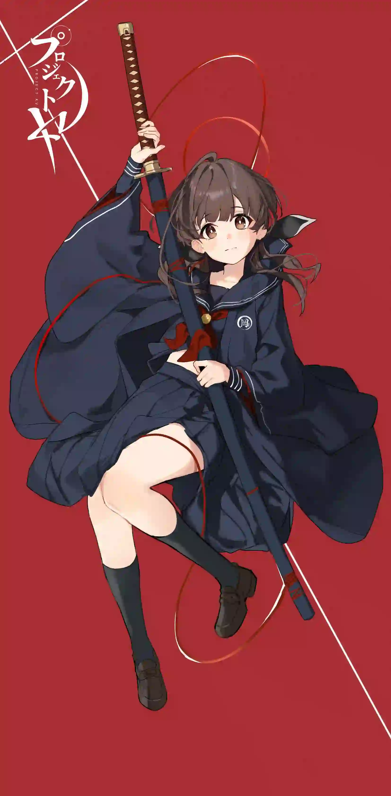 动漫女孩 二次元女孩 刀
