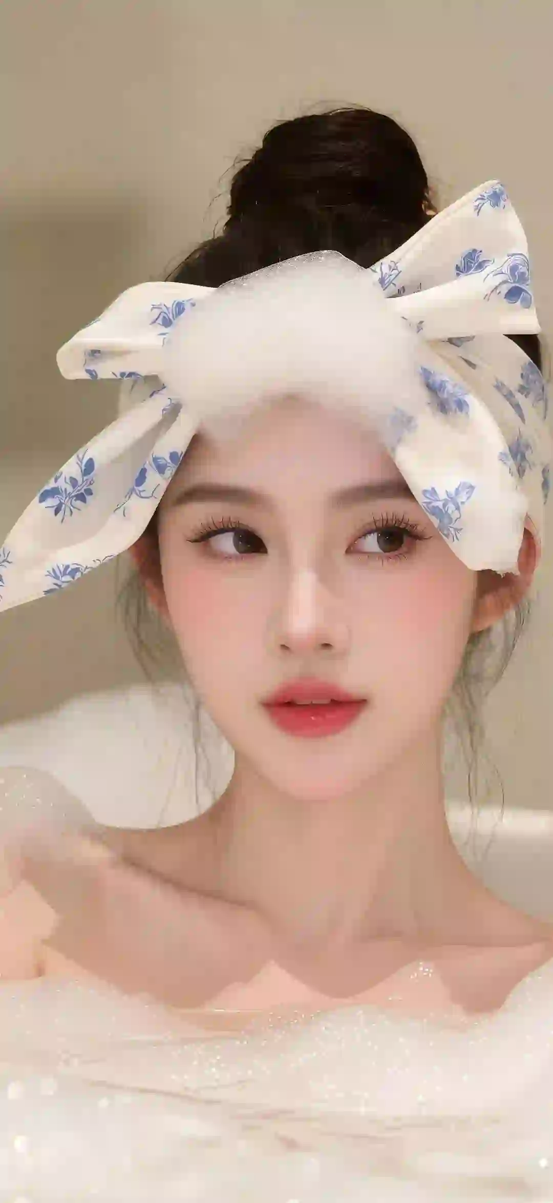 长发清纯美女 沐浴 