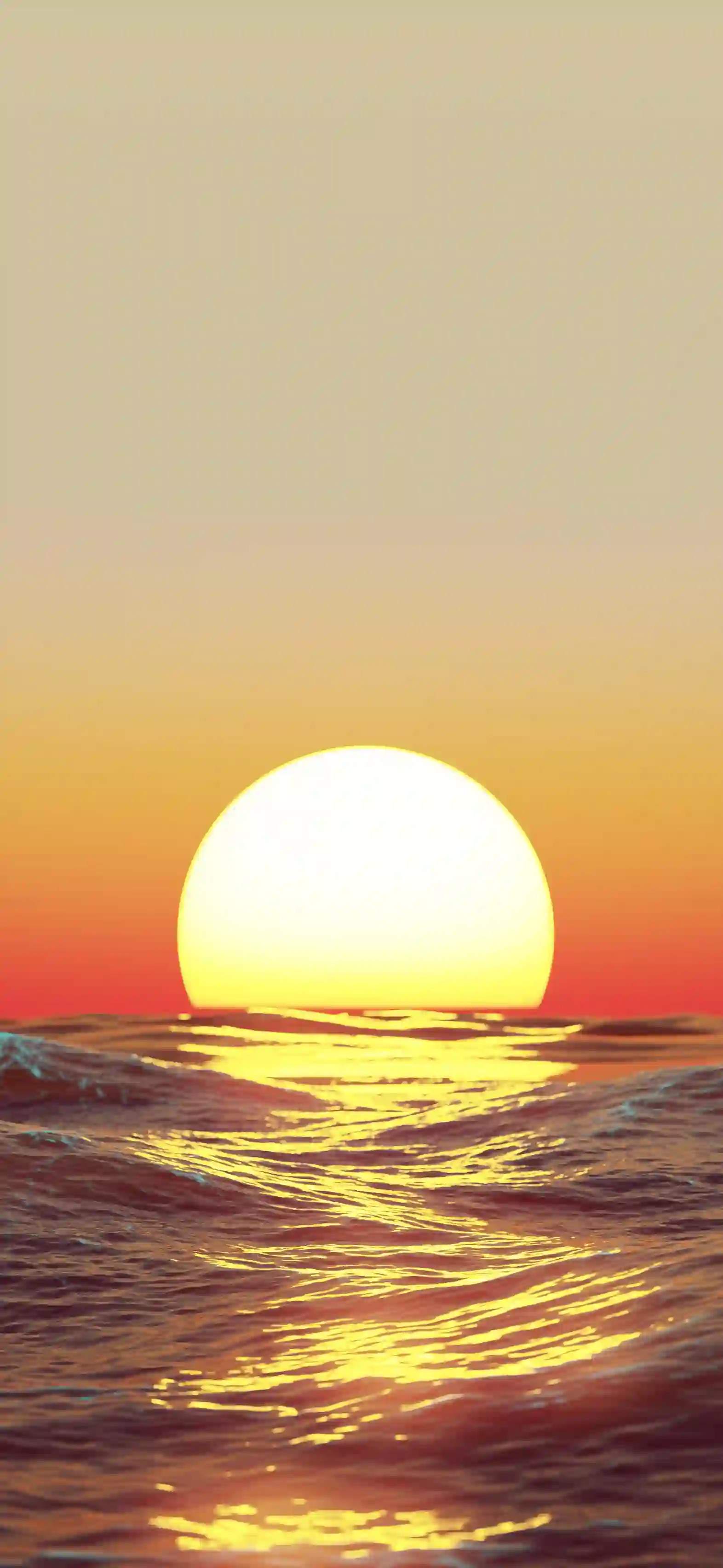 日落 海洋 金色夕阳 波光粼粼 暖色调 风景壁纸