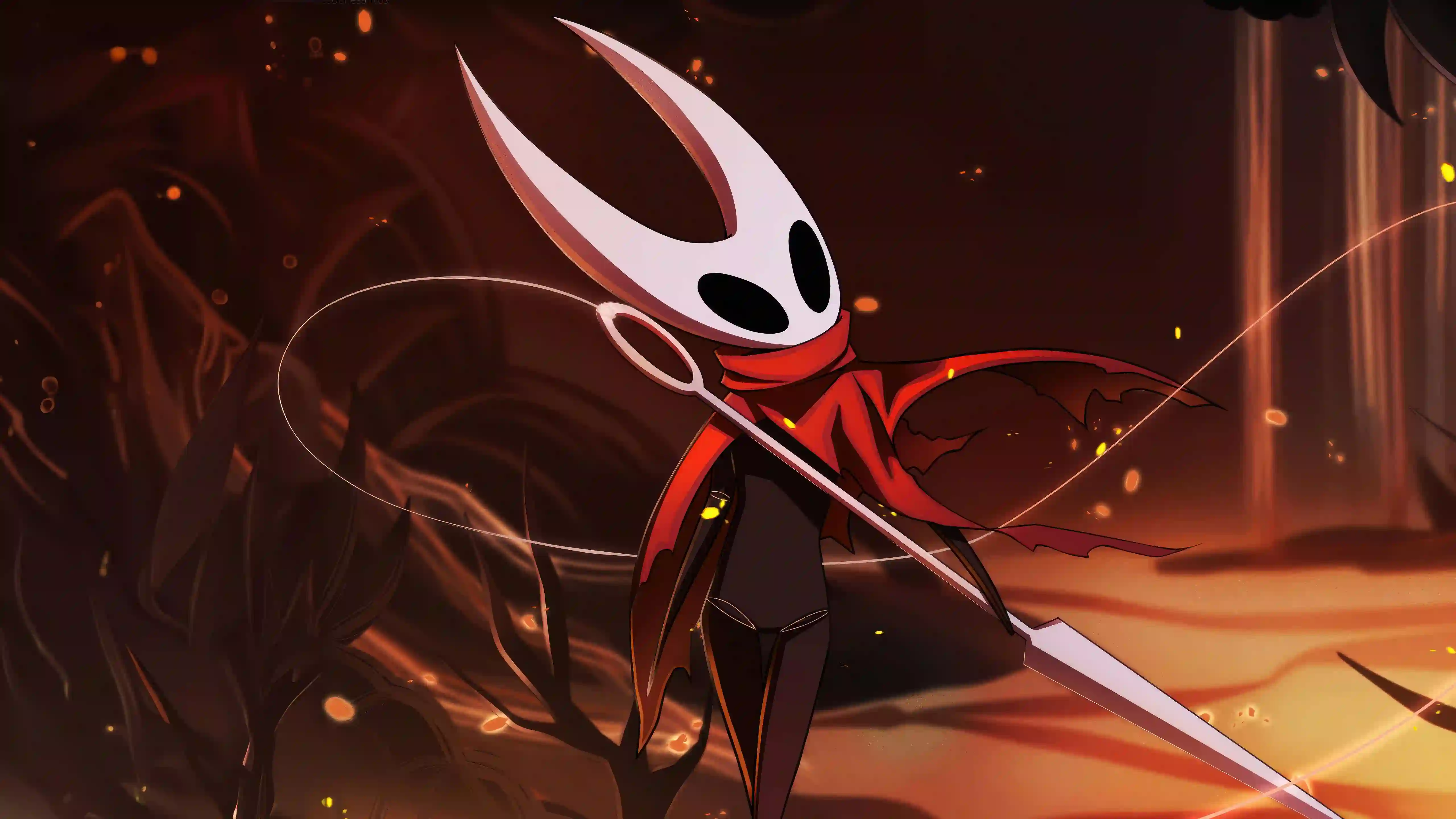 hollow-knight 游戏角色 二次元 红色衣服 