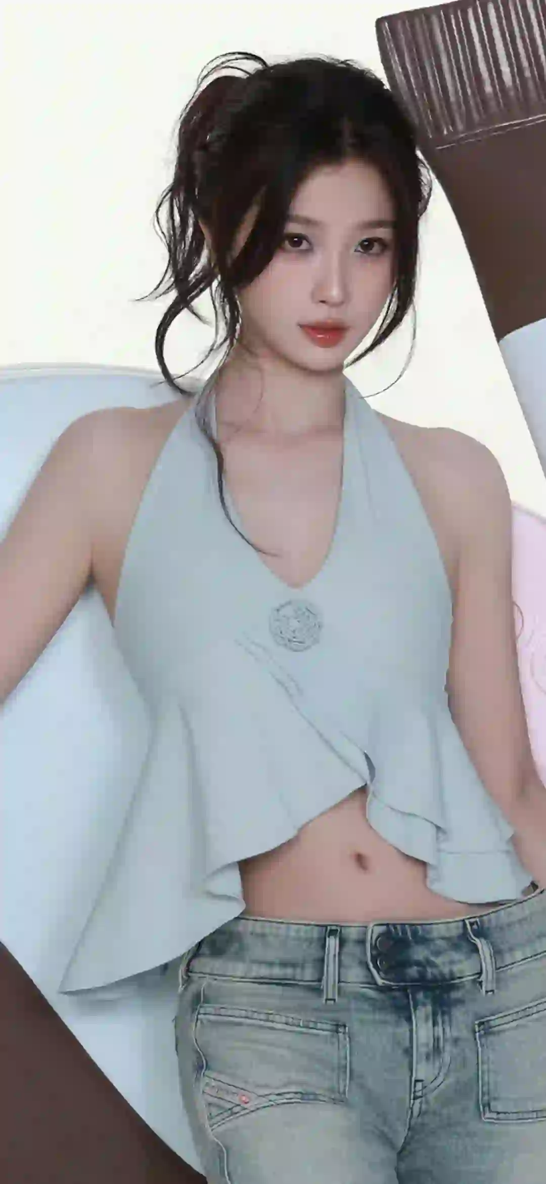 虞书欣 长发美女 性感美女