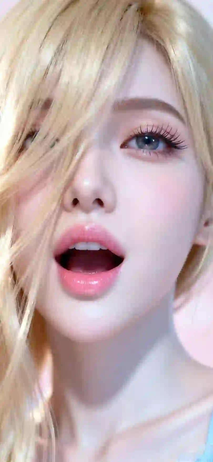 长发美女 清纯美女 黄色头发