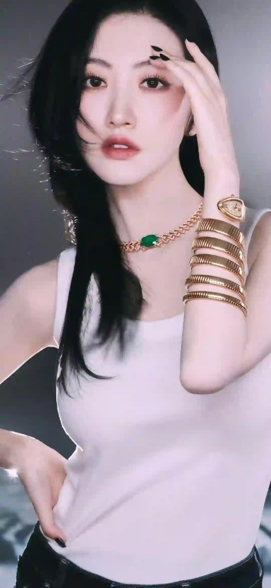 性感美女 景甜 白色衣服 写真