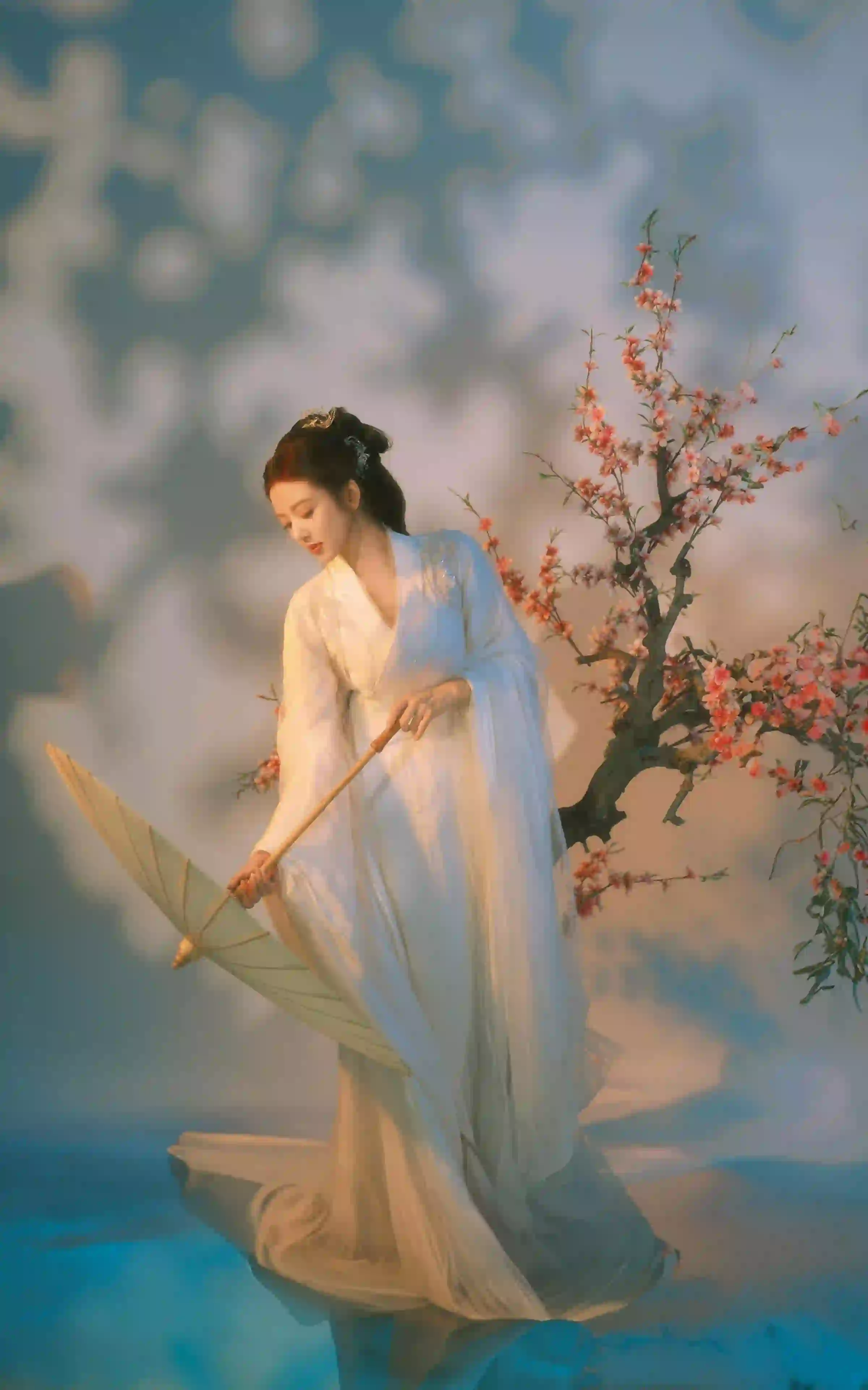 唯美古风美女何瑞贤 伞 油纸伞 梅花
