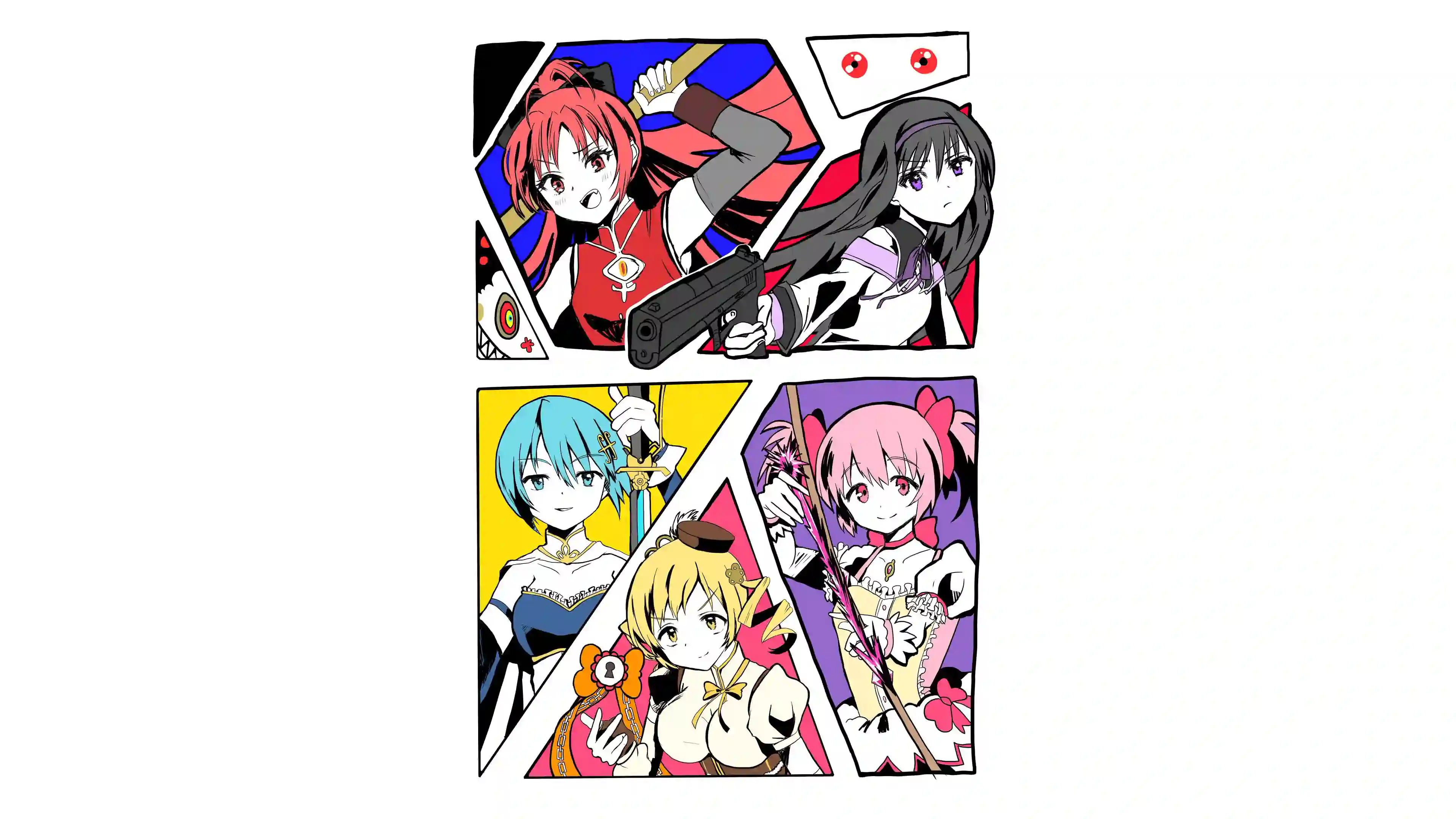 4k 白色背景 纯色背景 漫画风格 
