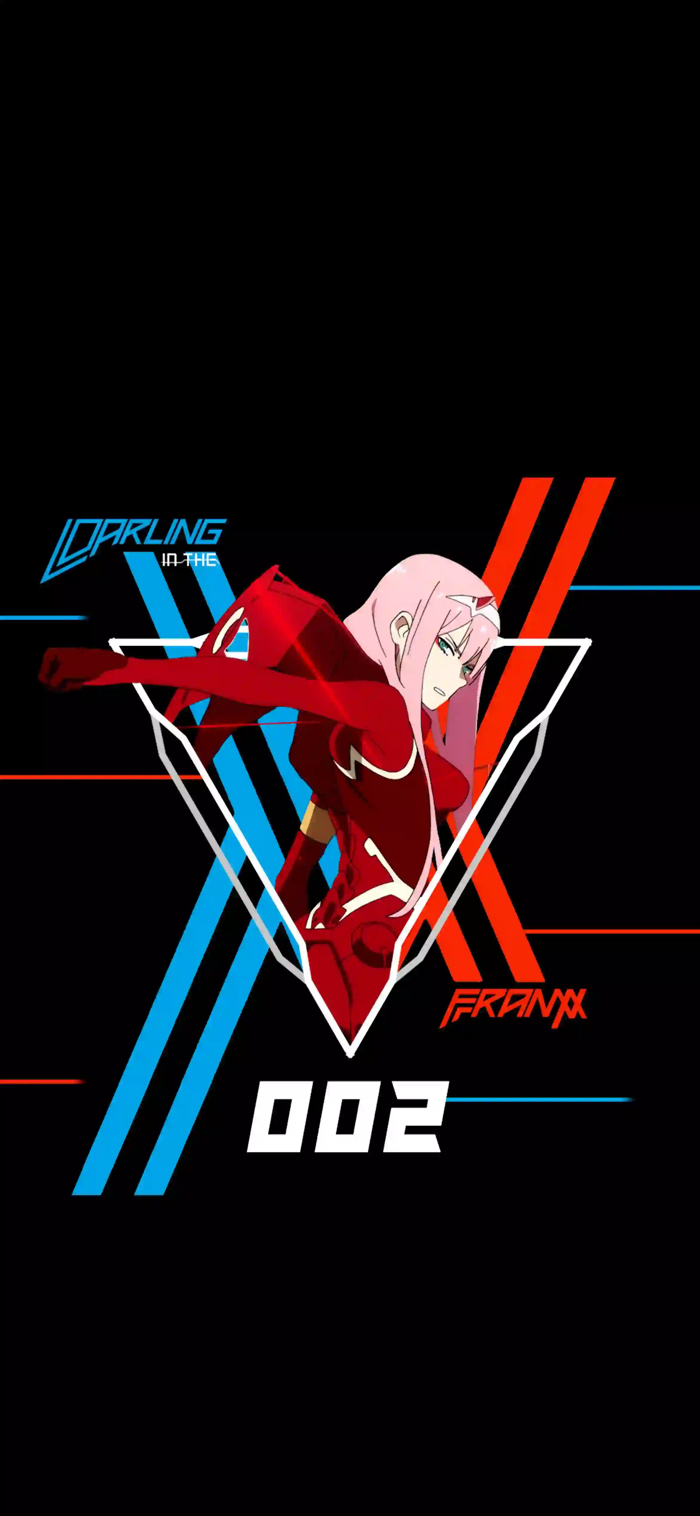 动漫女孩 二次元女孩 黑色背景 002