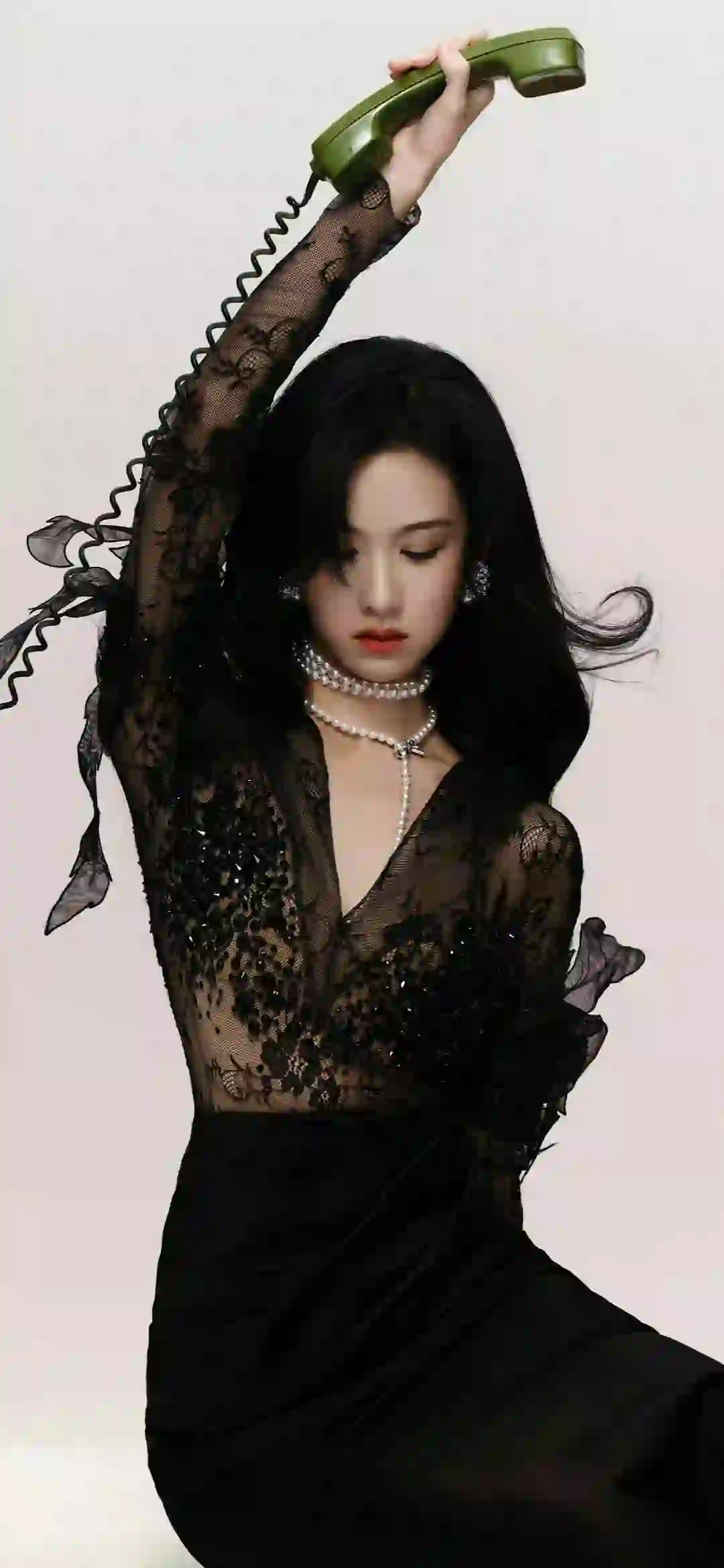 黑色长裙 性感美女 写真 陈都灵 
