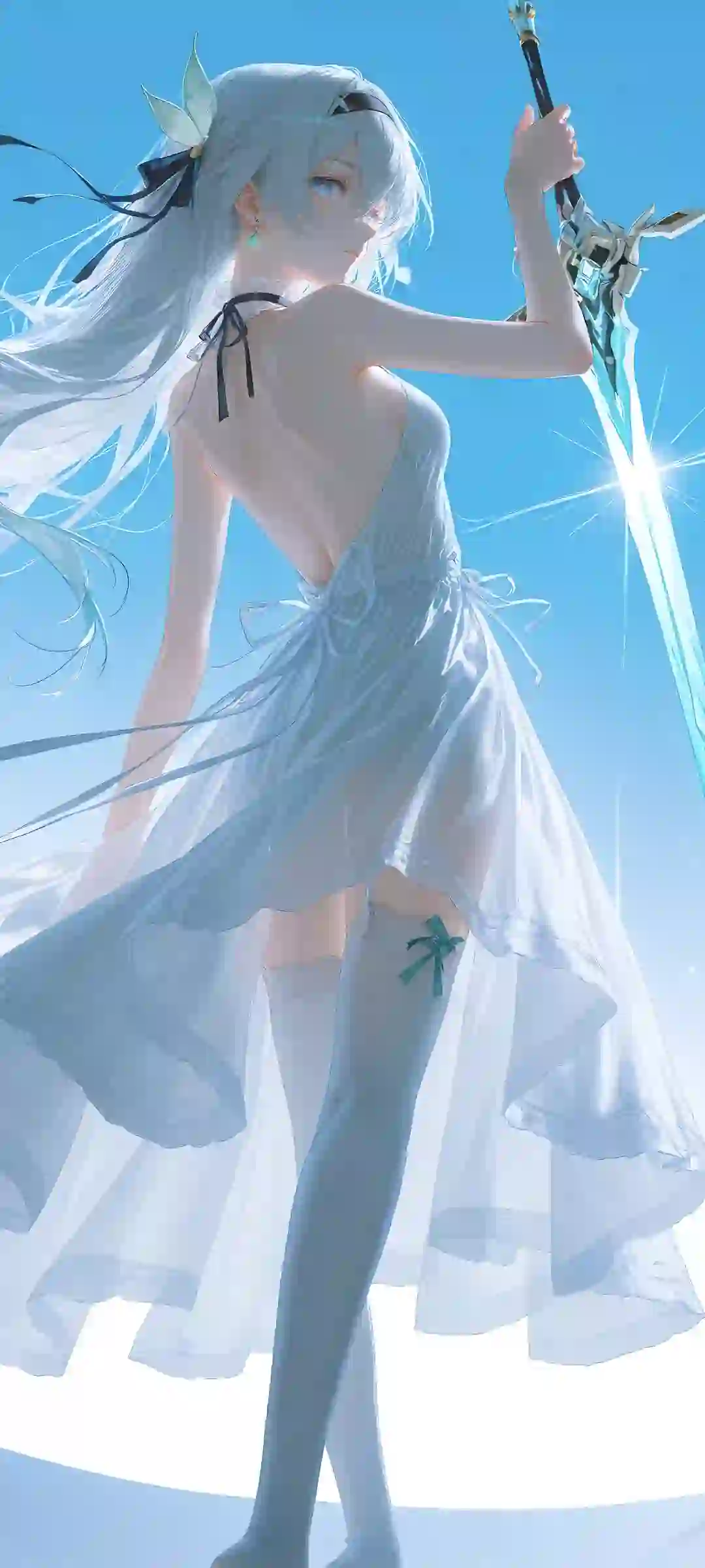 动漫女孩 二次元女孩 武士 剑