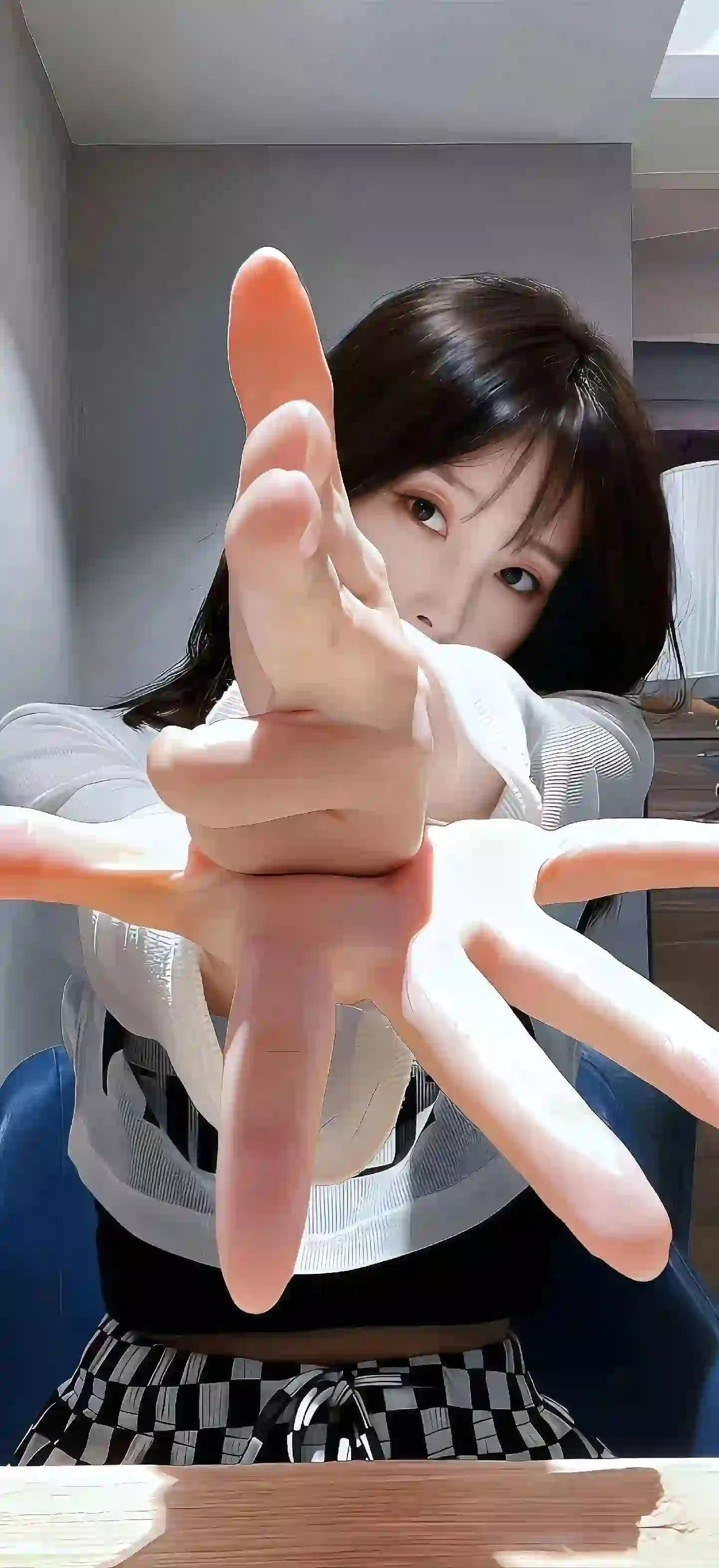 花手 可爱女孩 清纯 白色衣服