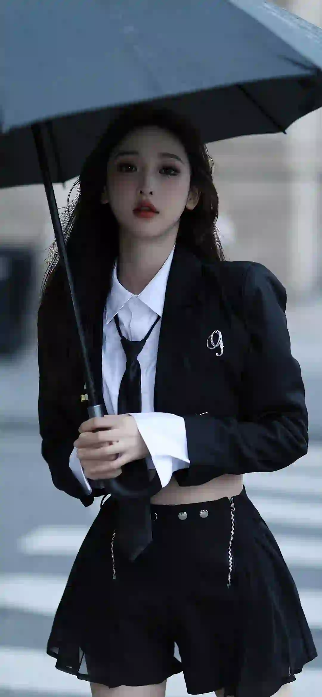 长发美女 清纯美女 唯美女孩 撑伞女孩 