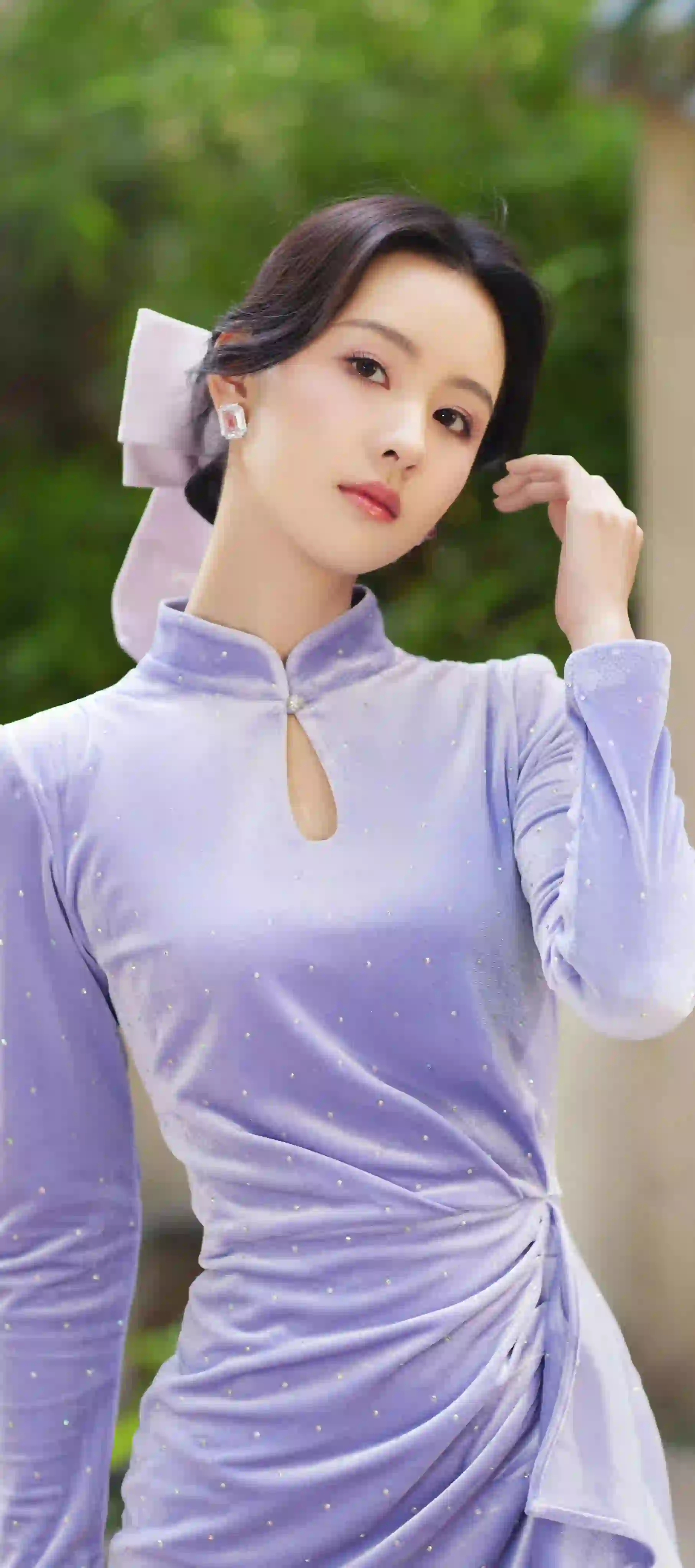 旗袍美女 长发美女 优雅 陈都灵
