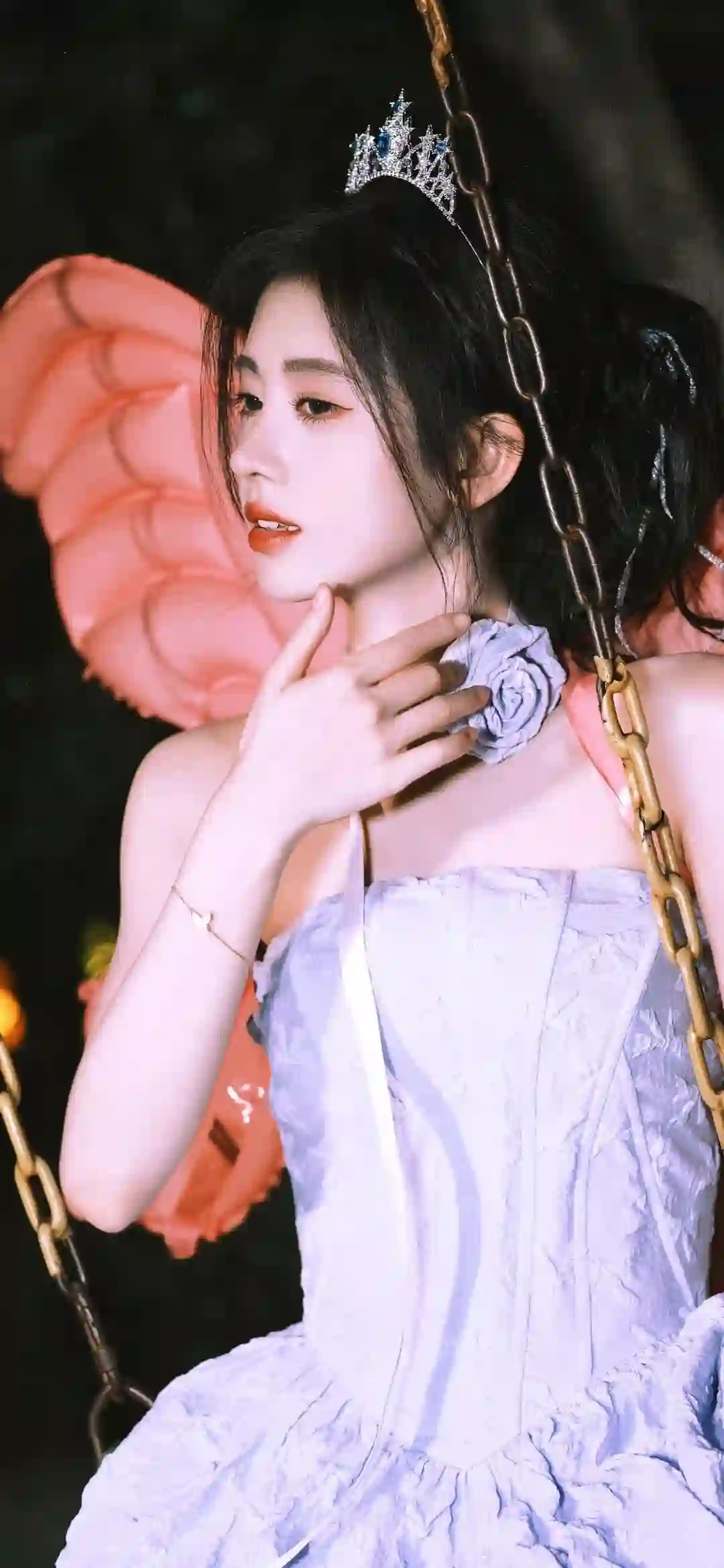 明星壁纸 长发可爱美女 时尚美女 鞠婧祎 清纯美女