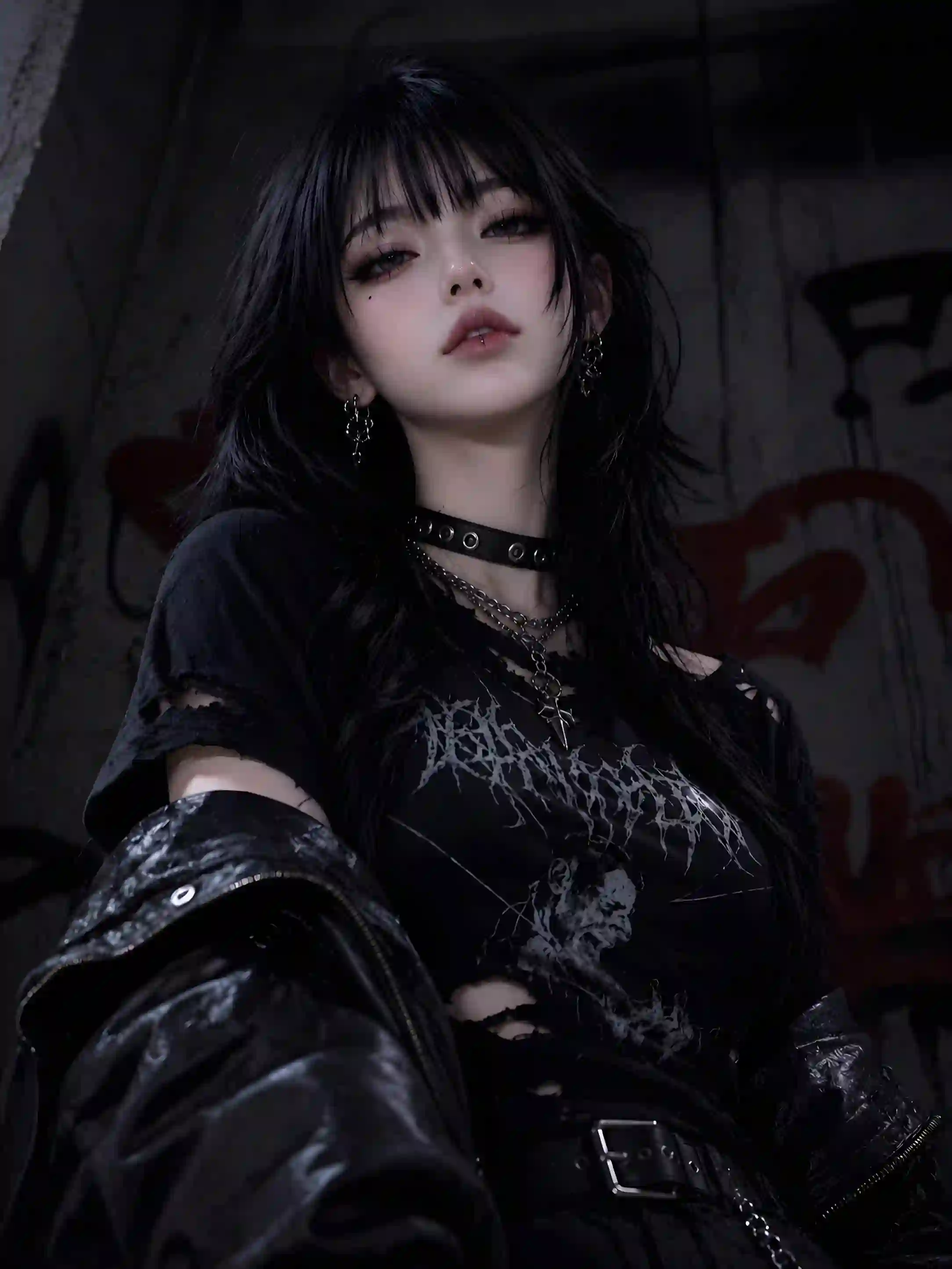 暗黑系 朋克 女孩 壁纸 哥特