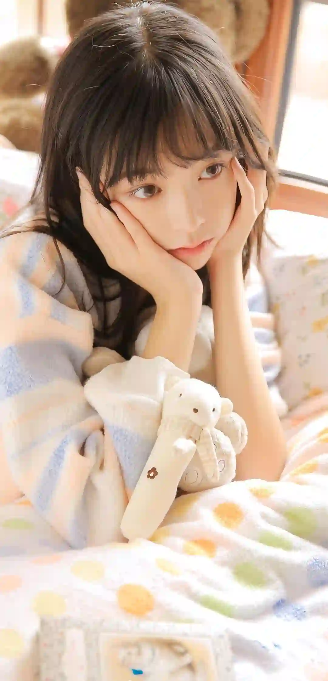长发清纯美女 居家 清纯 小清新 可爱