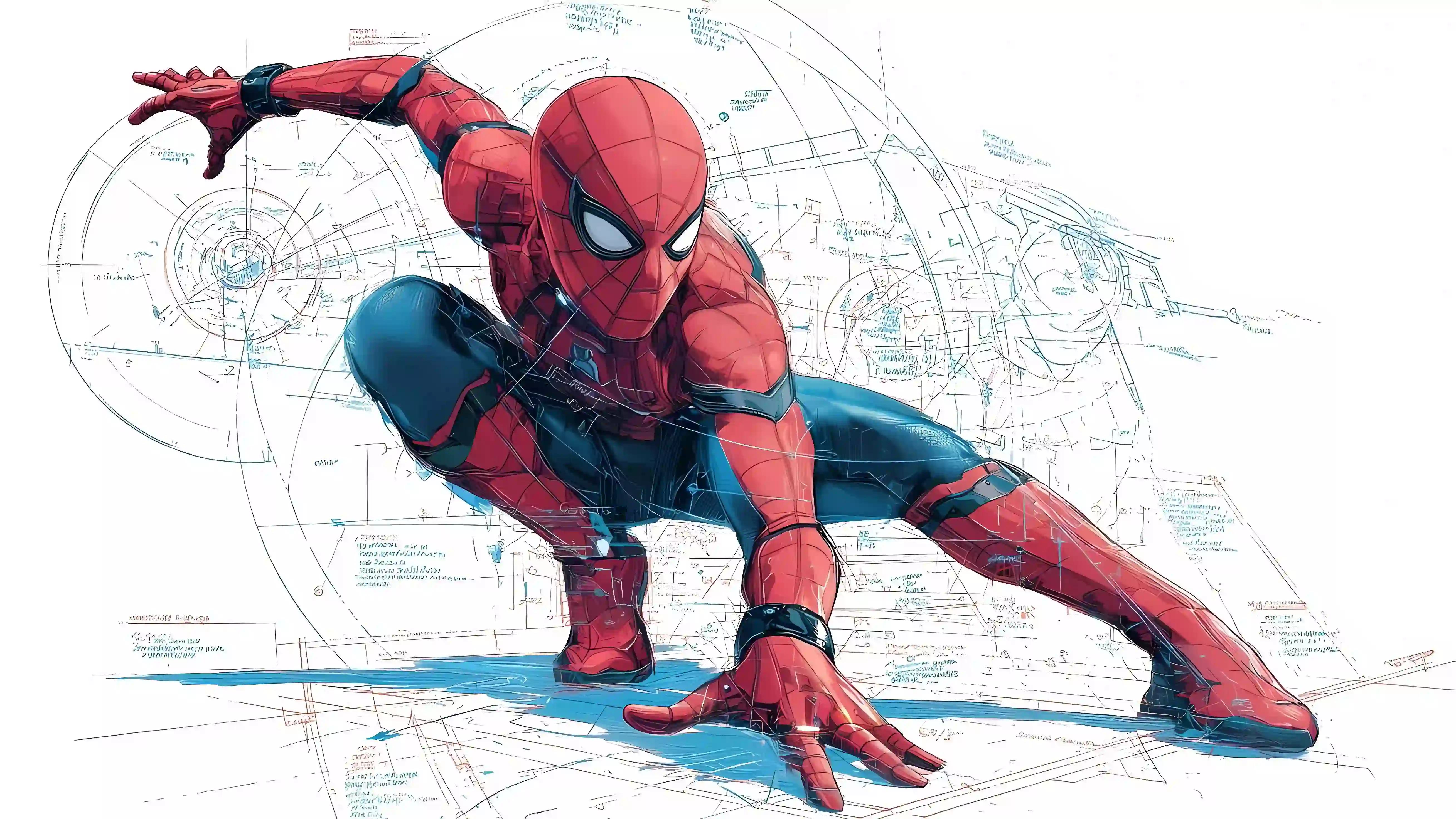 蜘蛛侠 科技线稿风 漫威影视高人气角色 Spider-Man