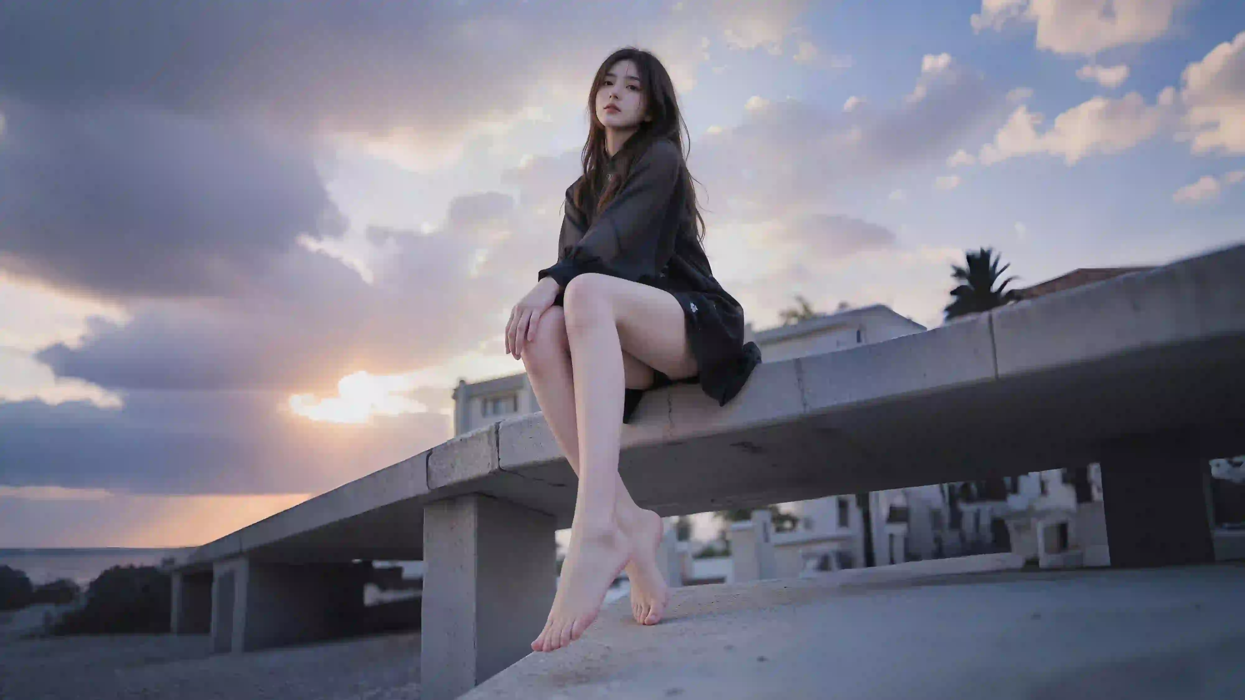 美女 长发美女 性感 ai