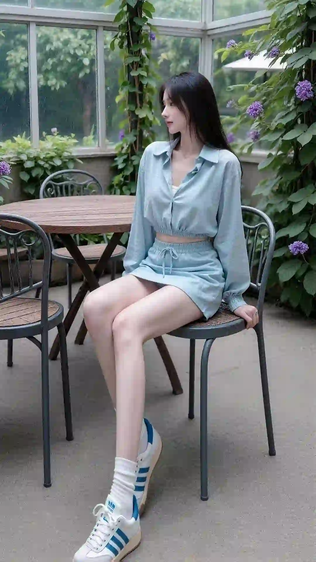 长发美女 小清新 大长腿