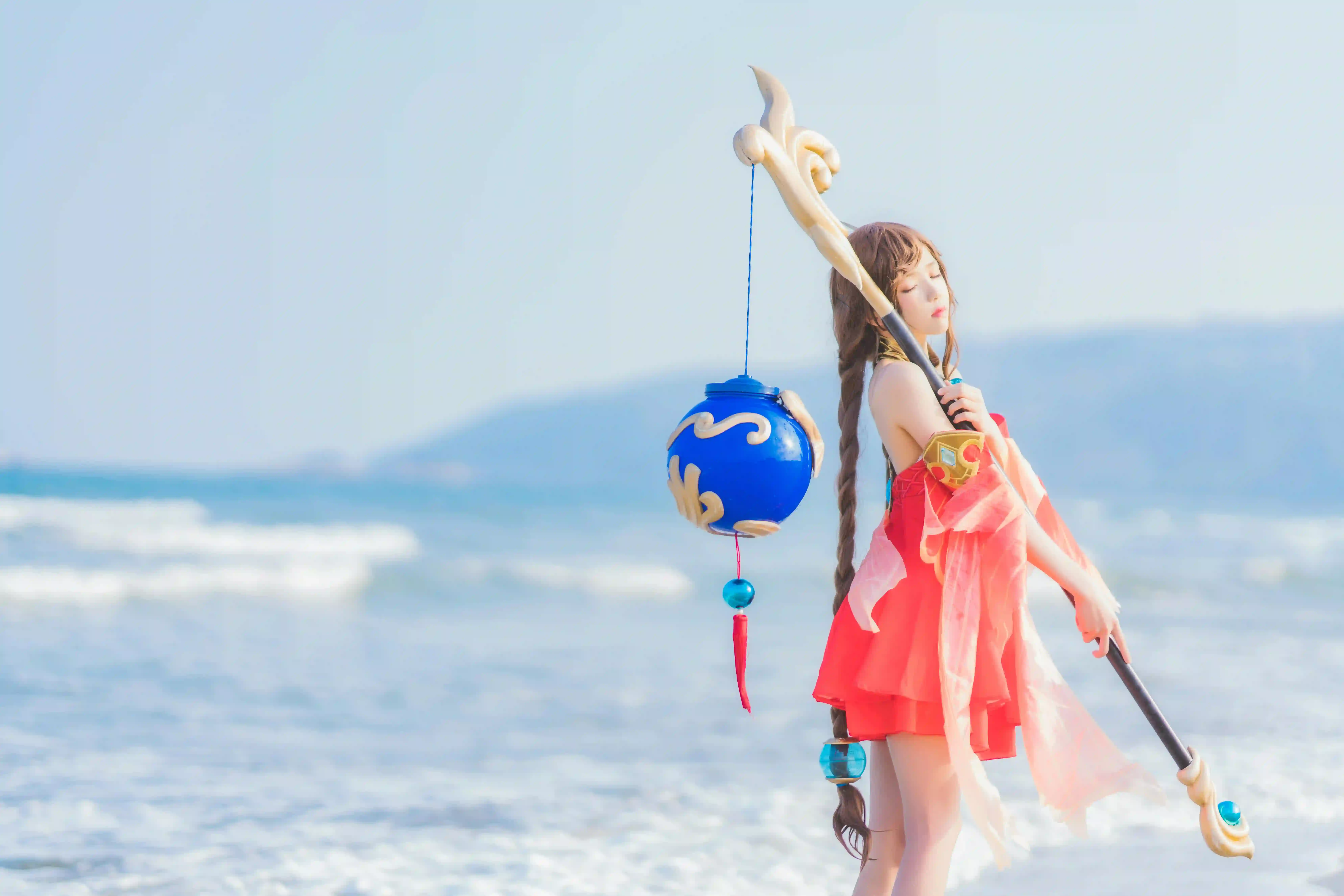 大乔 麻花辫 Coser 王者荣耀角色 长发