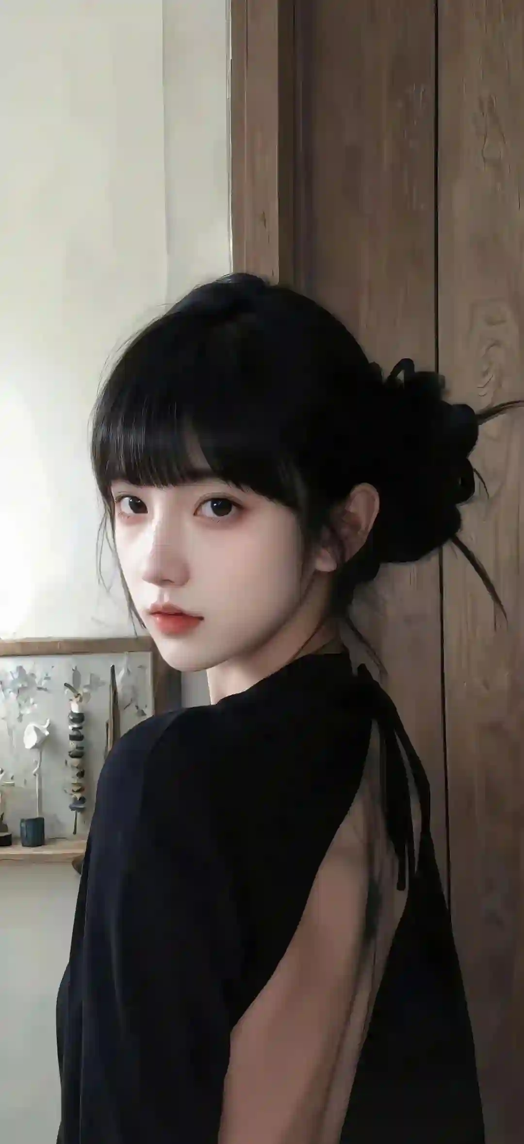 黑色裙子 唯美女孩 清纯 纯欲