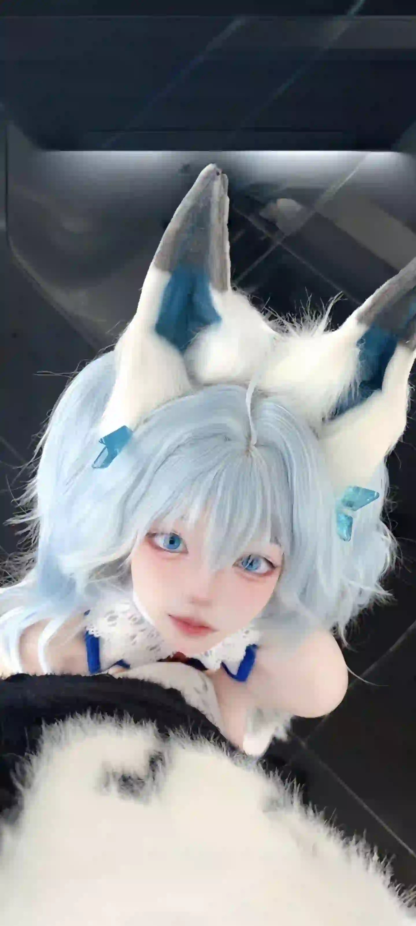 cos 可爱女孩 俯拍