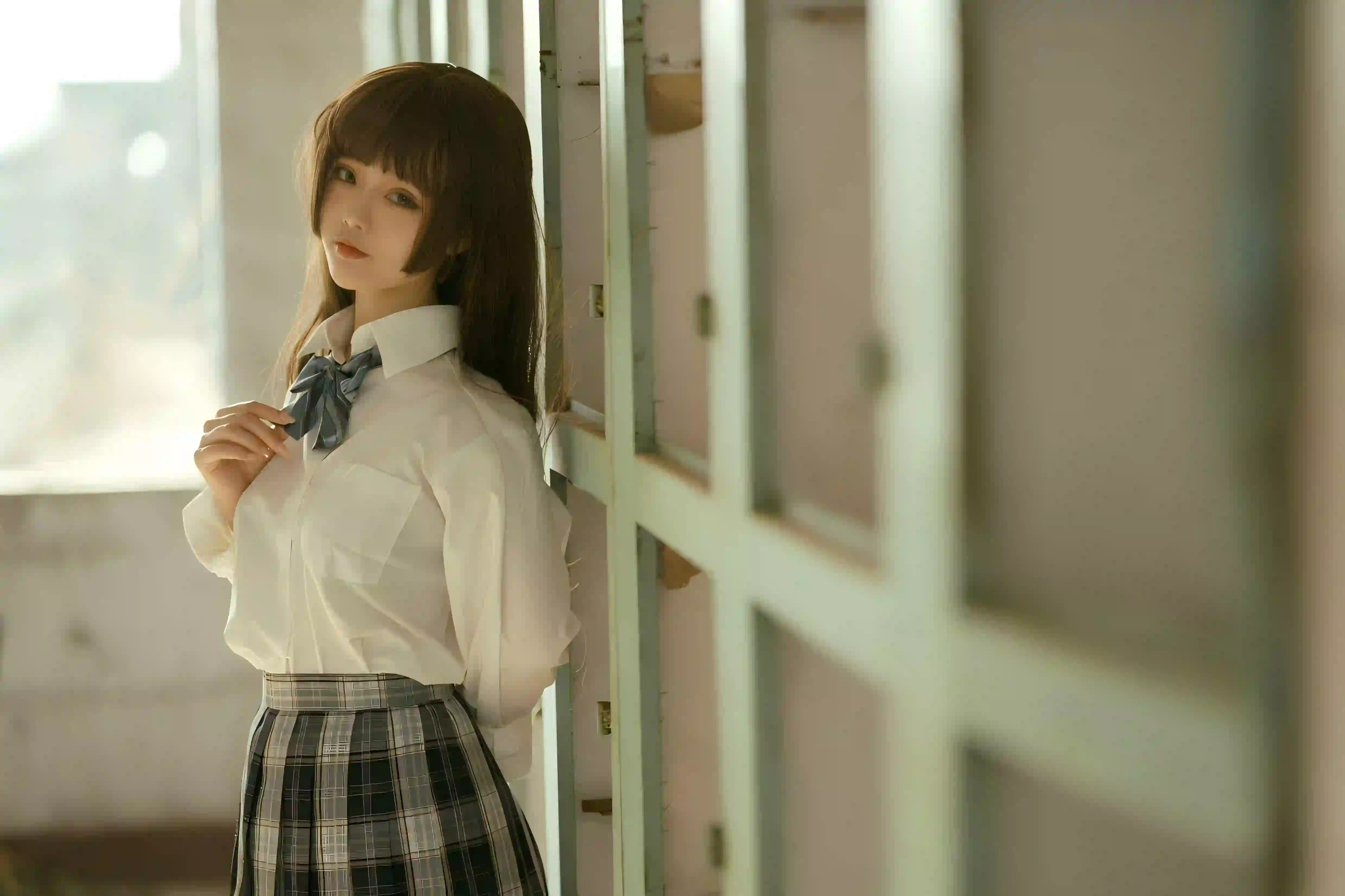 长发jk美女 清纯美女