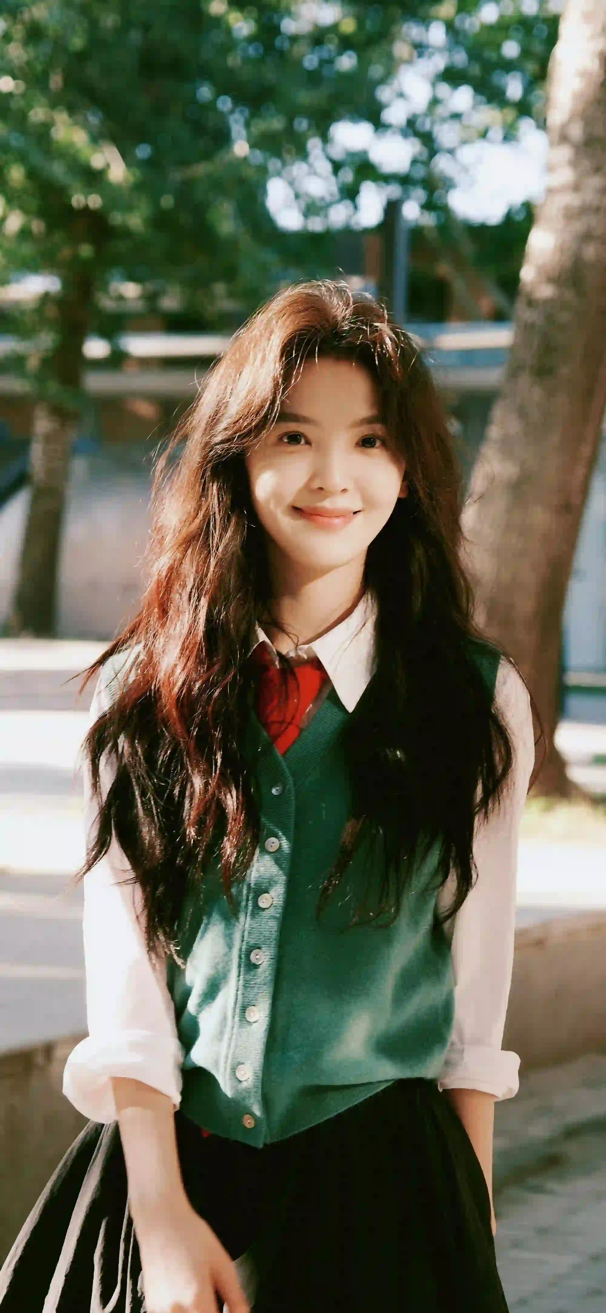 章若楠 长发美女  甜美微笑