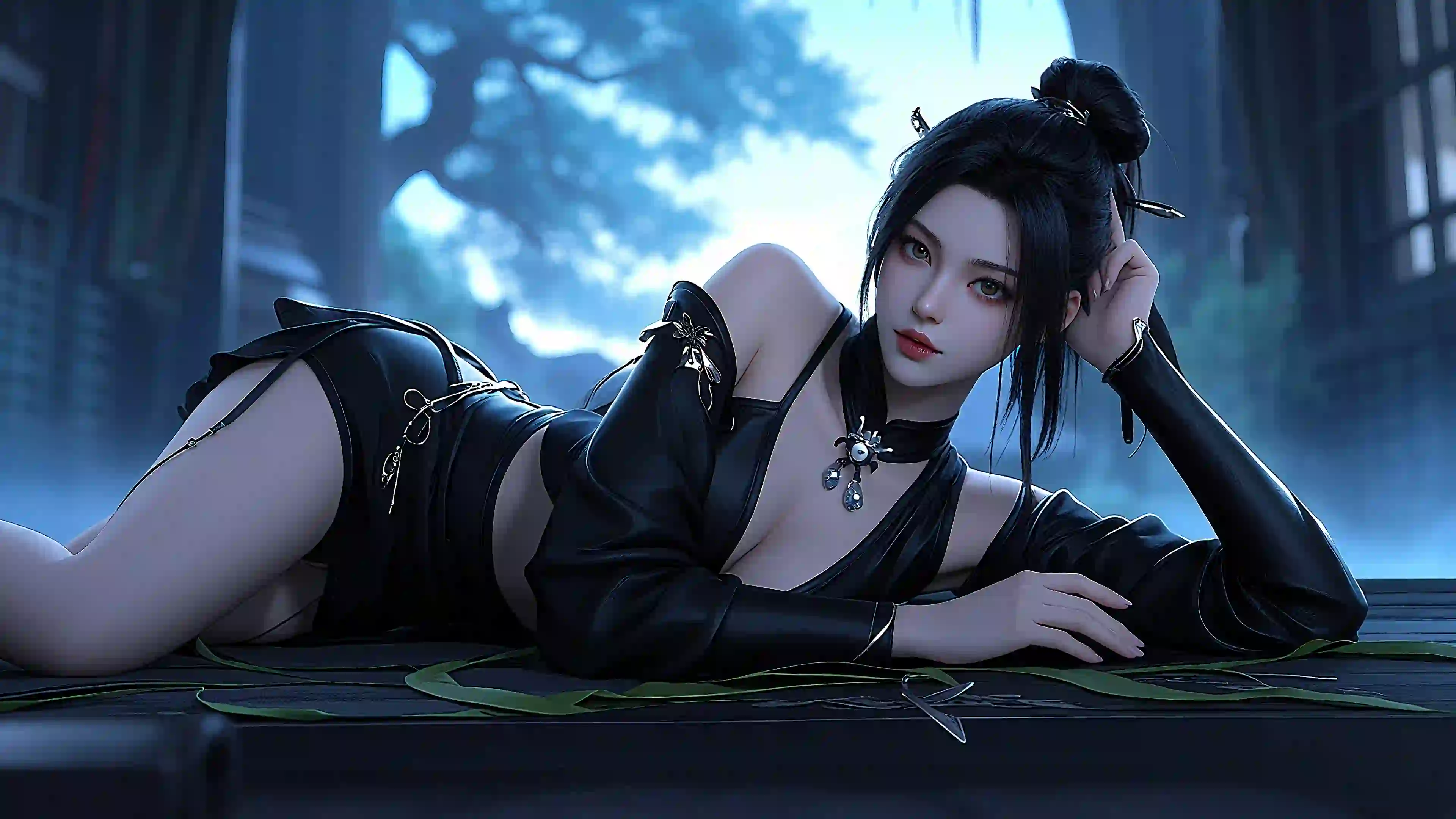 长发性感美女 长腿美女 古风 ai