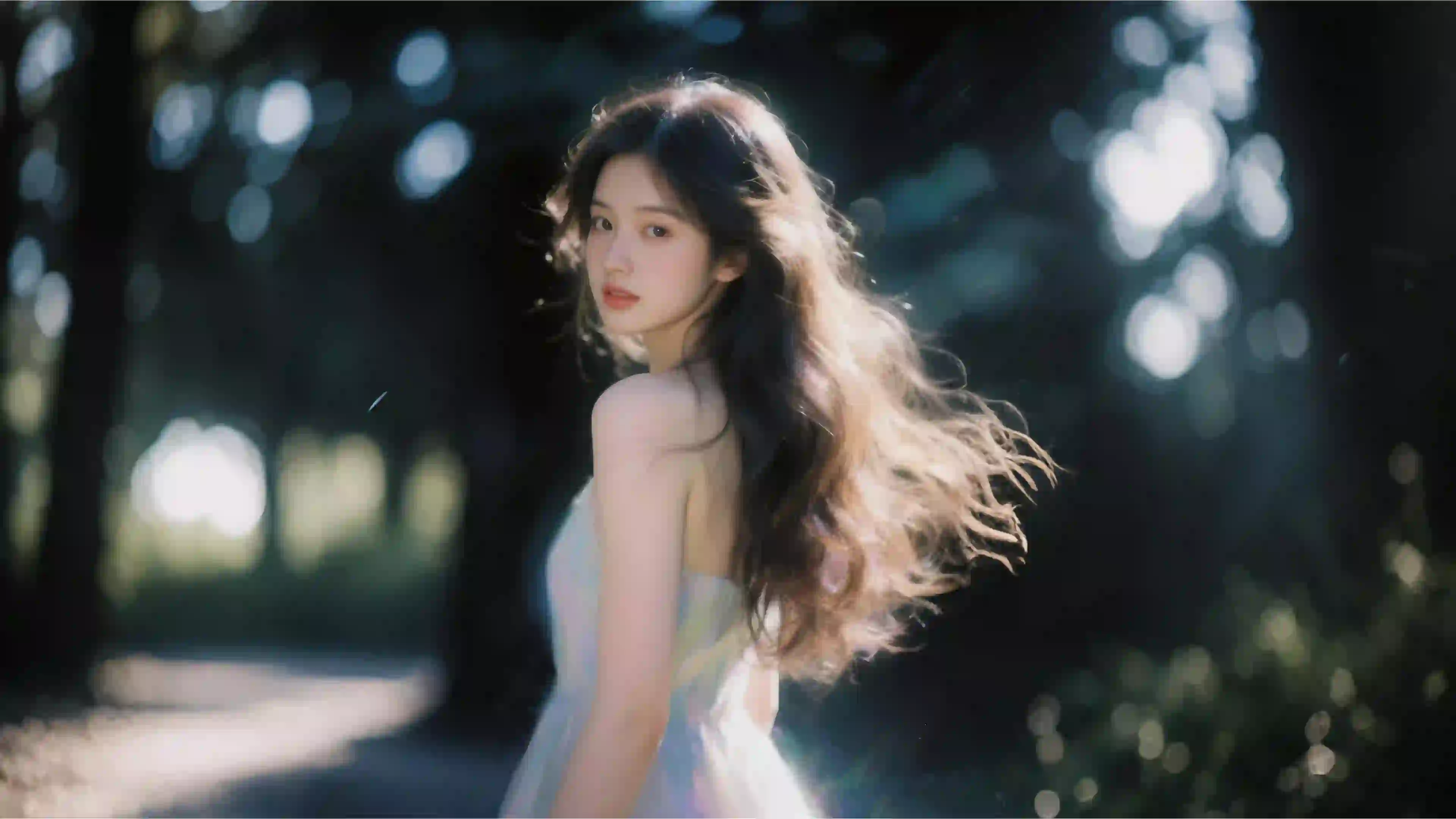 回眸美女  4K壁纸 AI