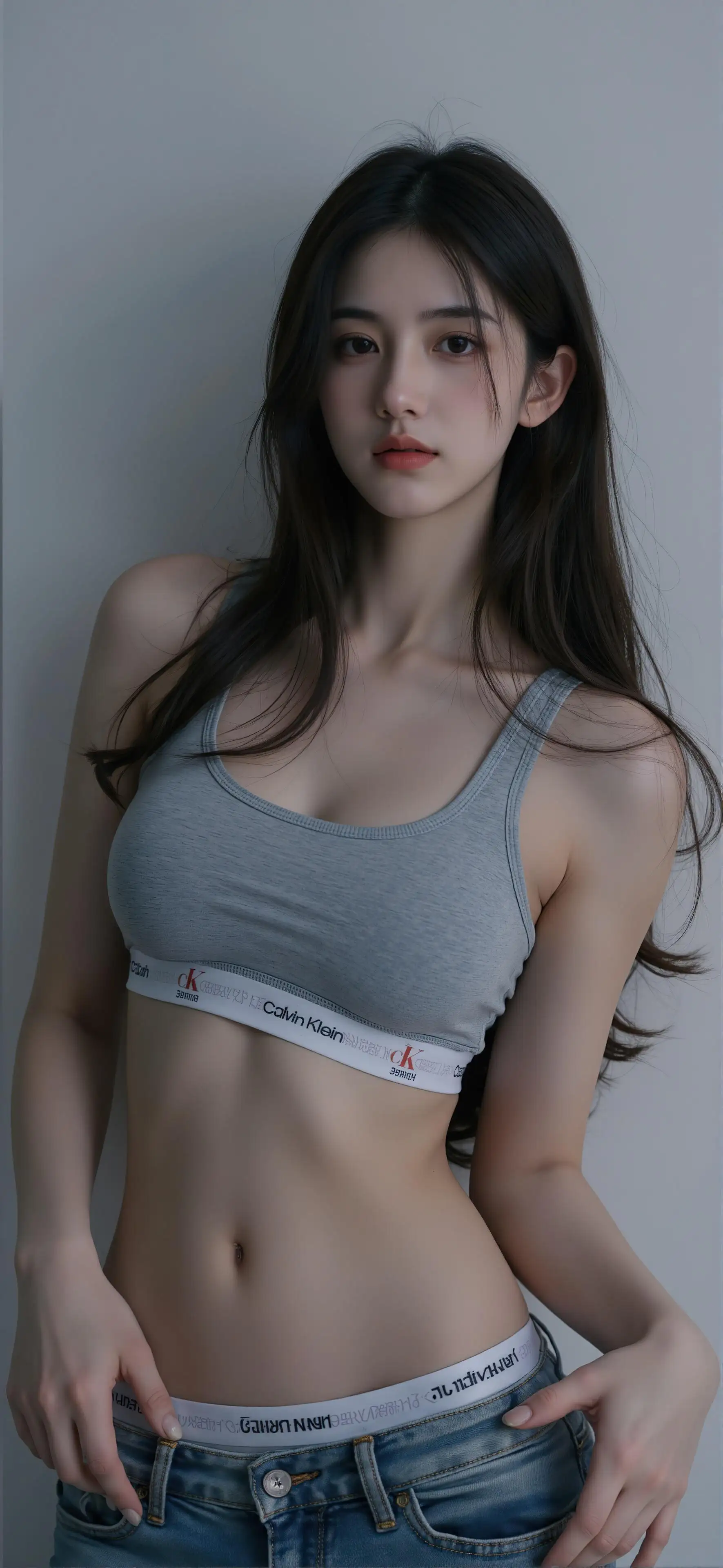 黑发性感美女
