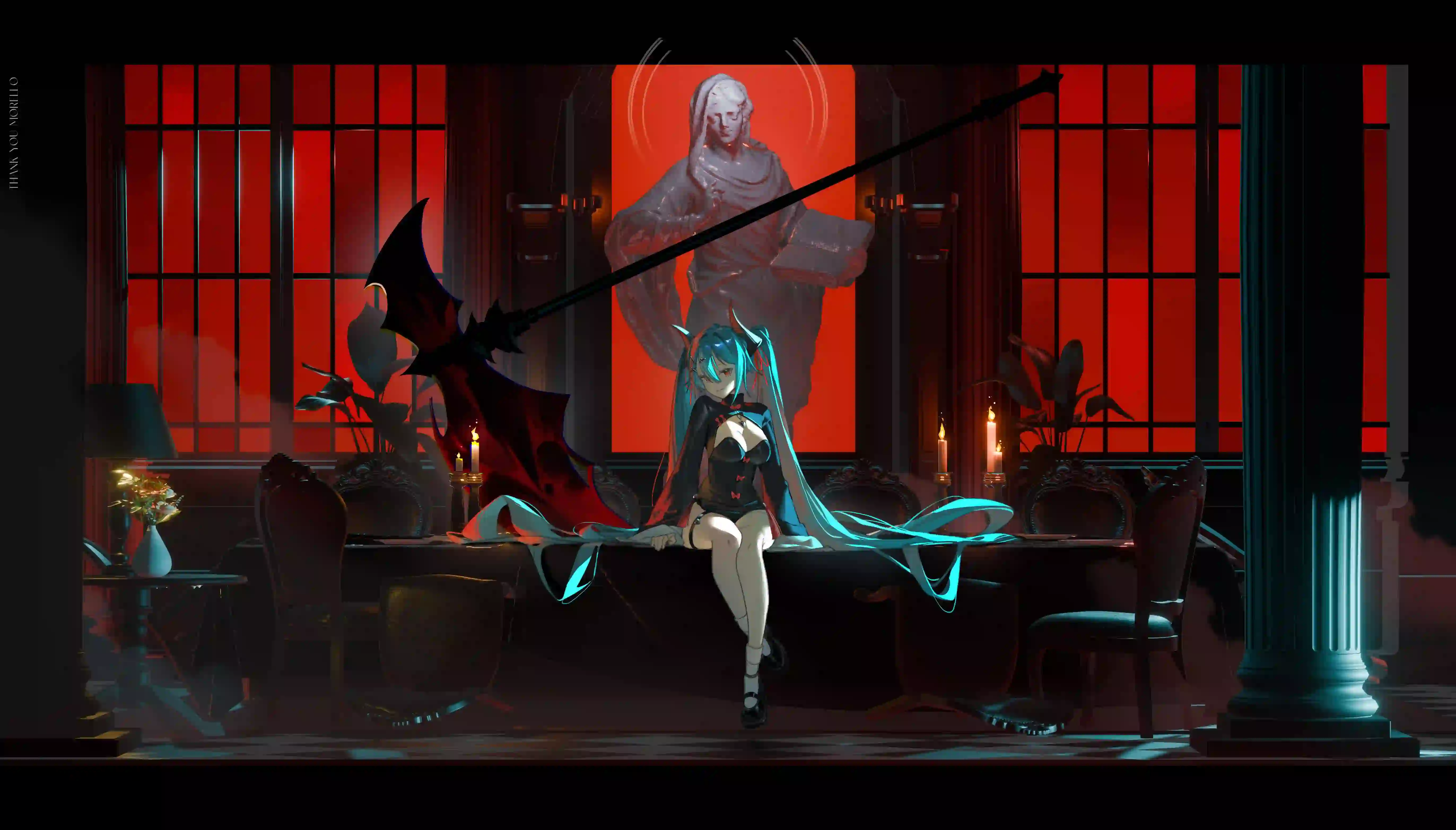 初音未来 动漫女孩 二次元女孩 蓝色长发