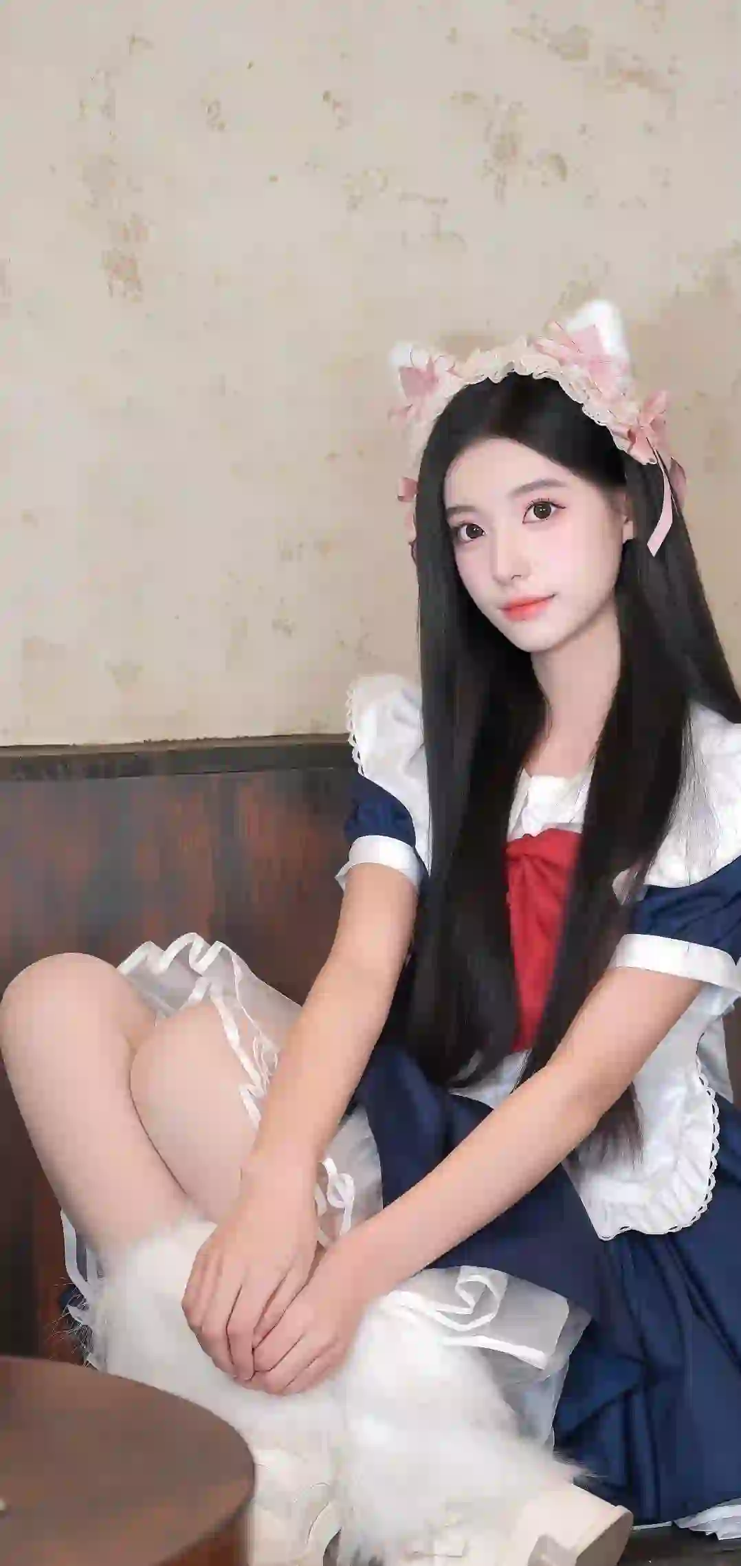 jk穿搭 长发美女 可爱