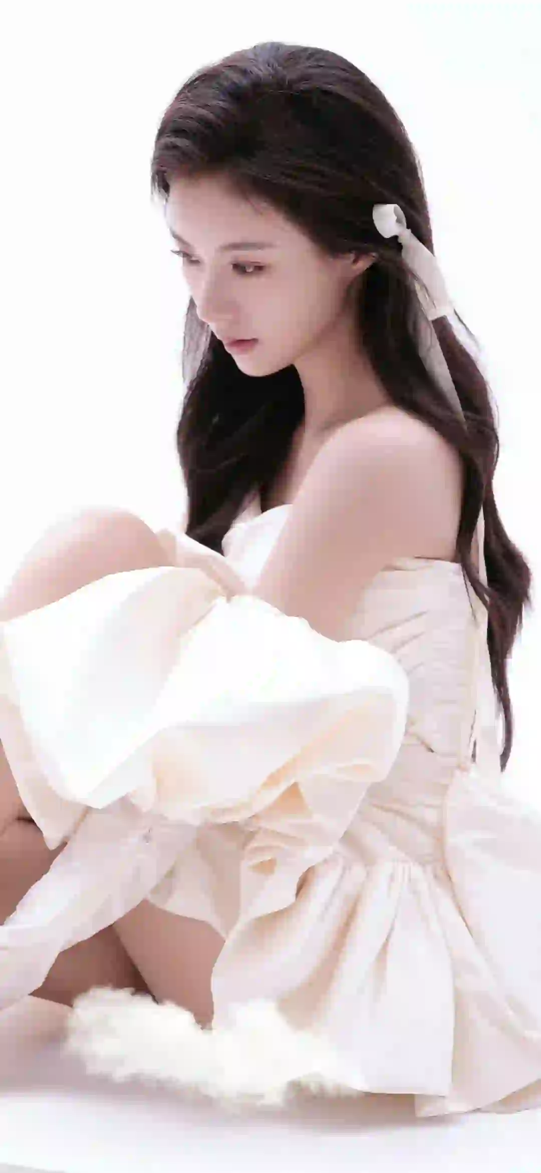 白色短裙 小清新 清纯美女 