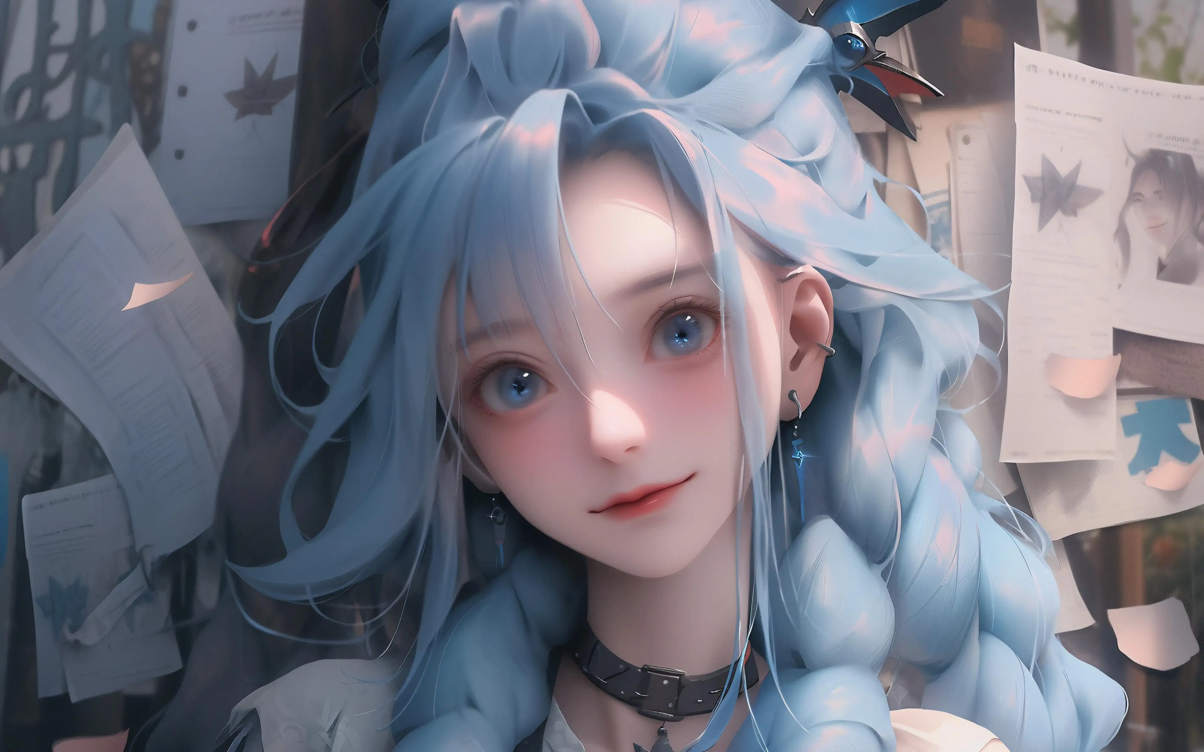 金克丝 蓝色头发 lol英雄联盟 4K壁纸