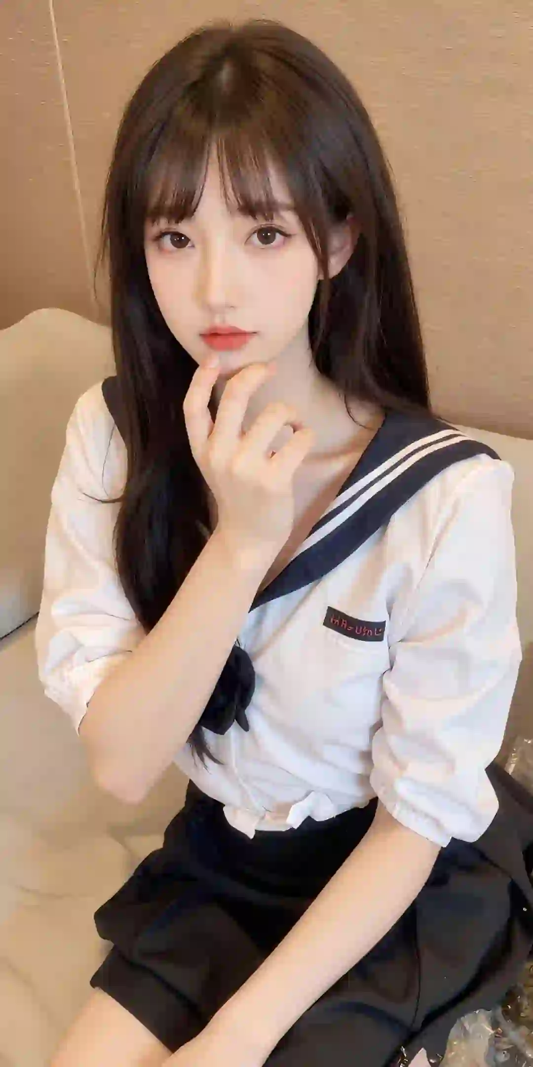 美女 长发美女 jk穿搭 清纯女孩