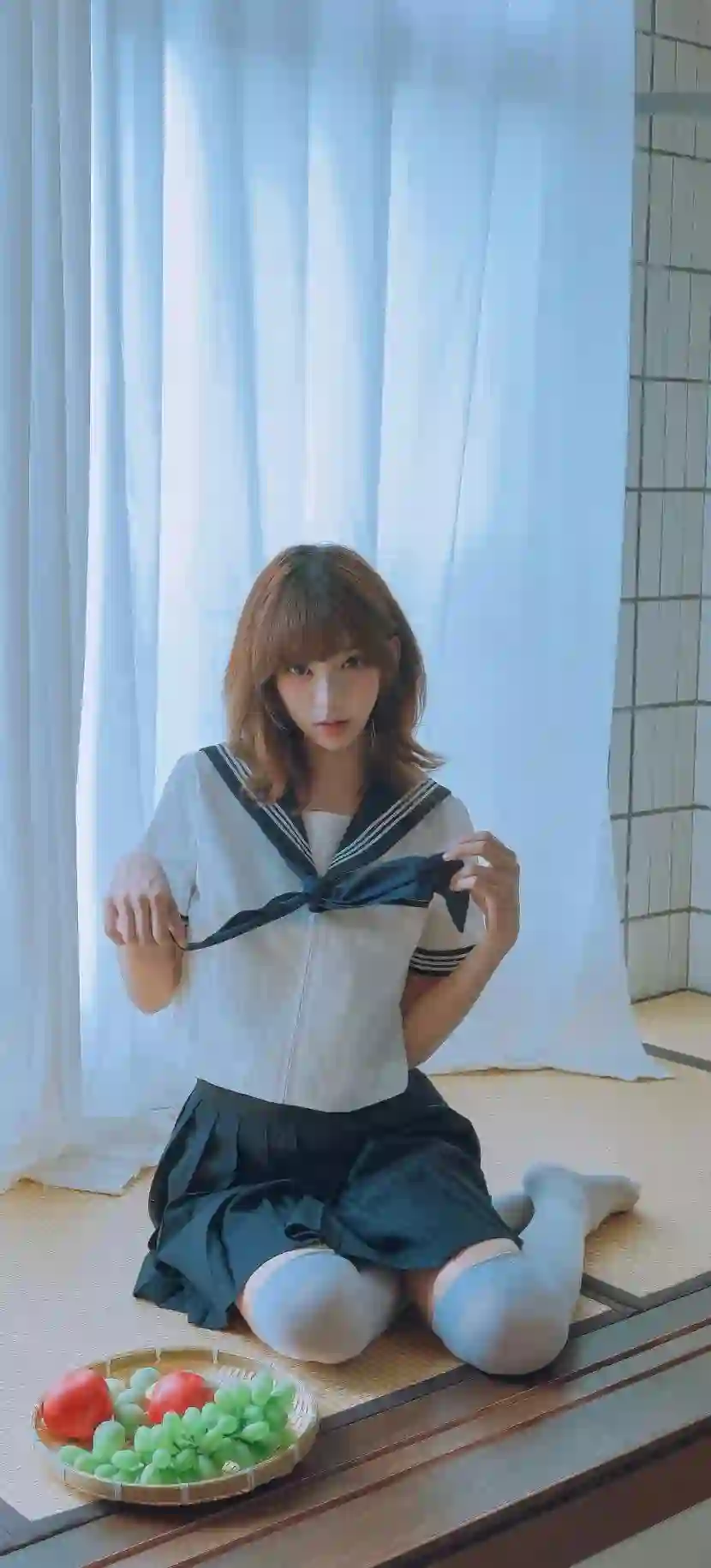 JK制服 少女 榻榻米 清新 写真 校园风