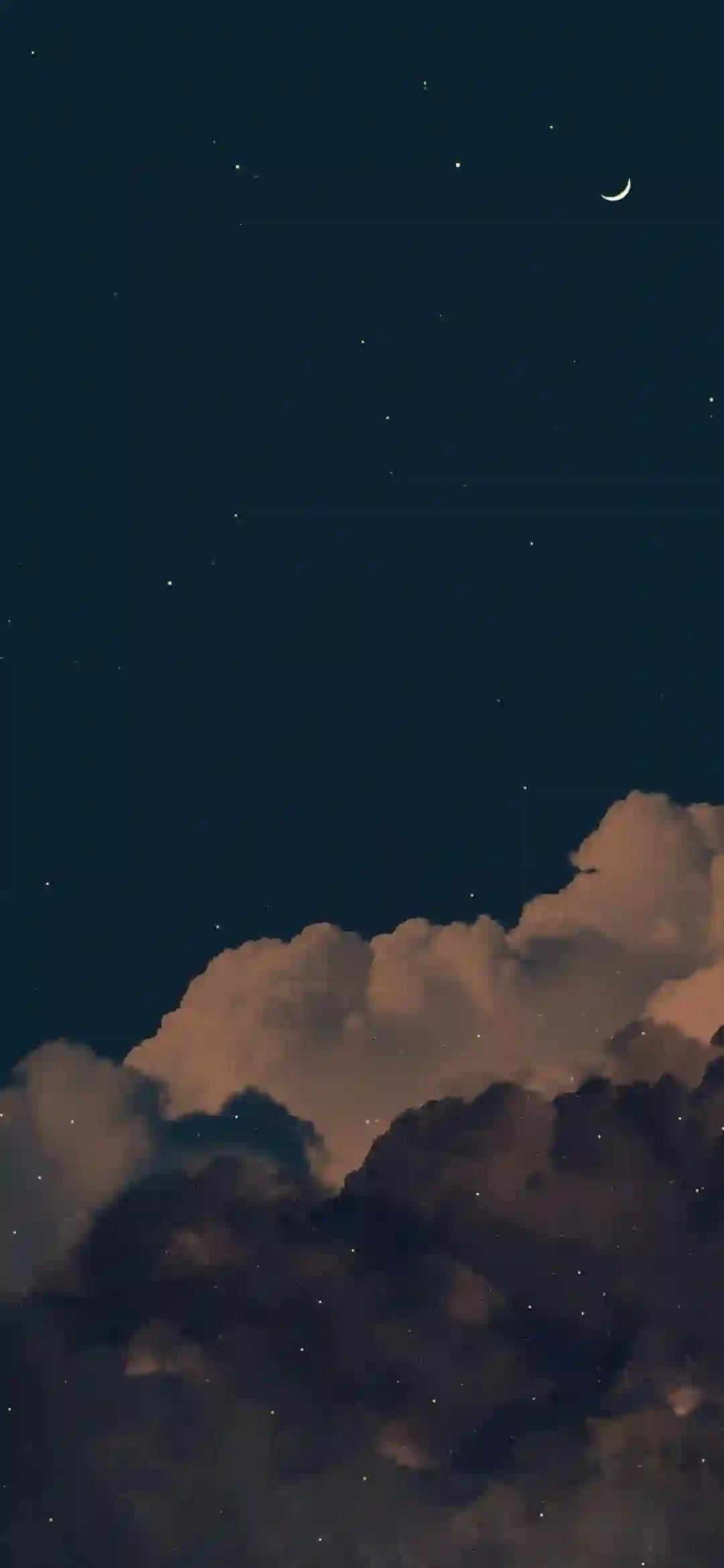 星空 月亮 云层 夜景 唯美 壁纸