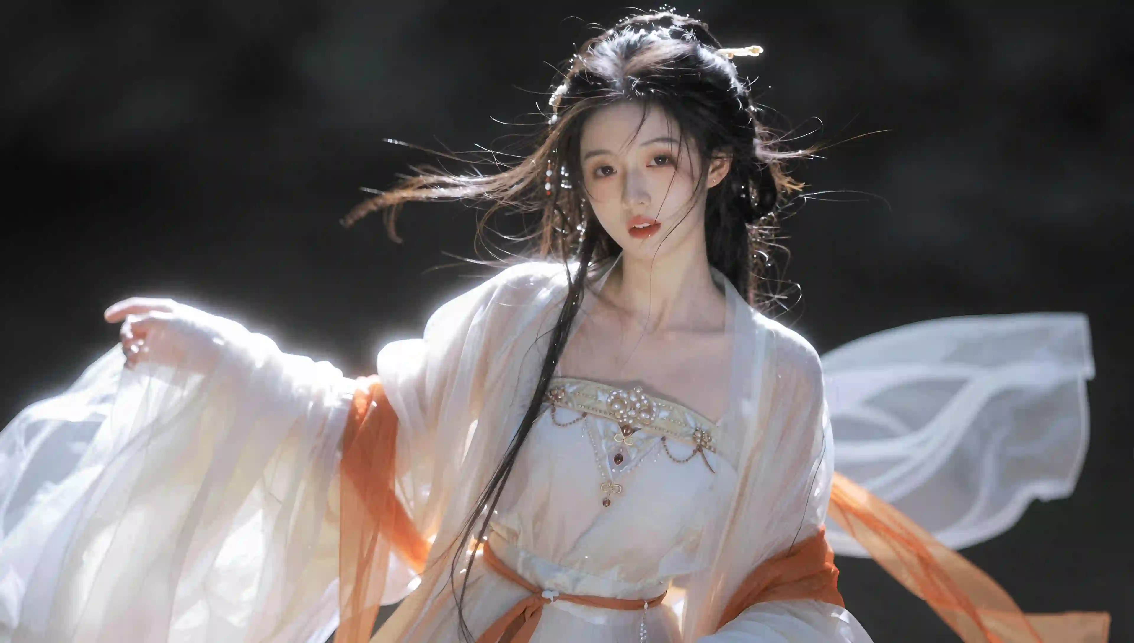 古风汉服美女 舞蹈 优美舞姿 性感 甜美 古风 舞蹈