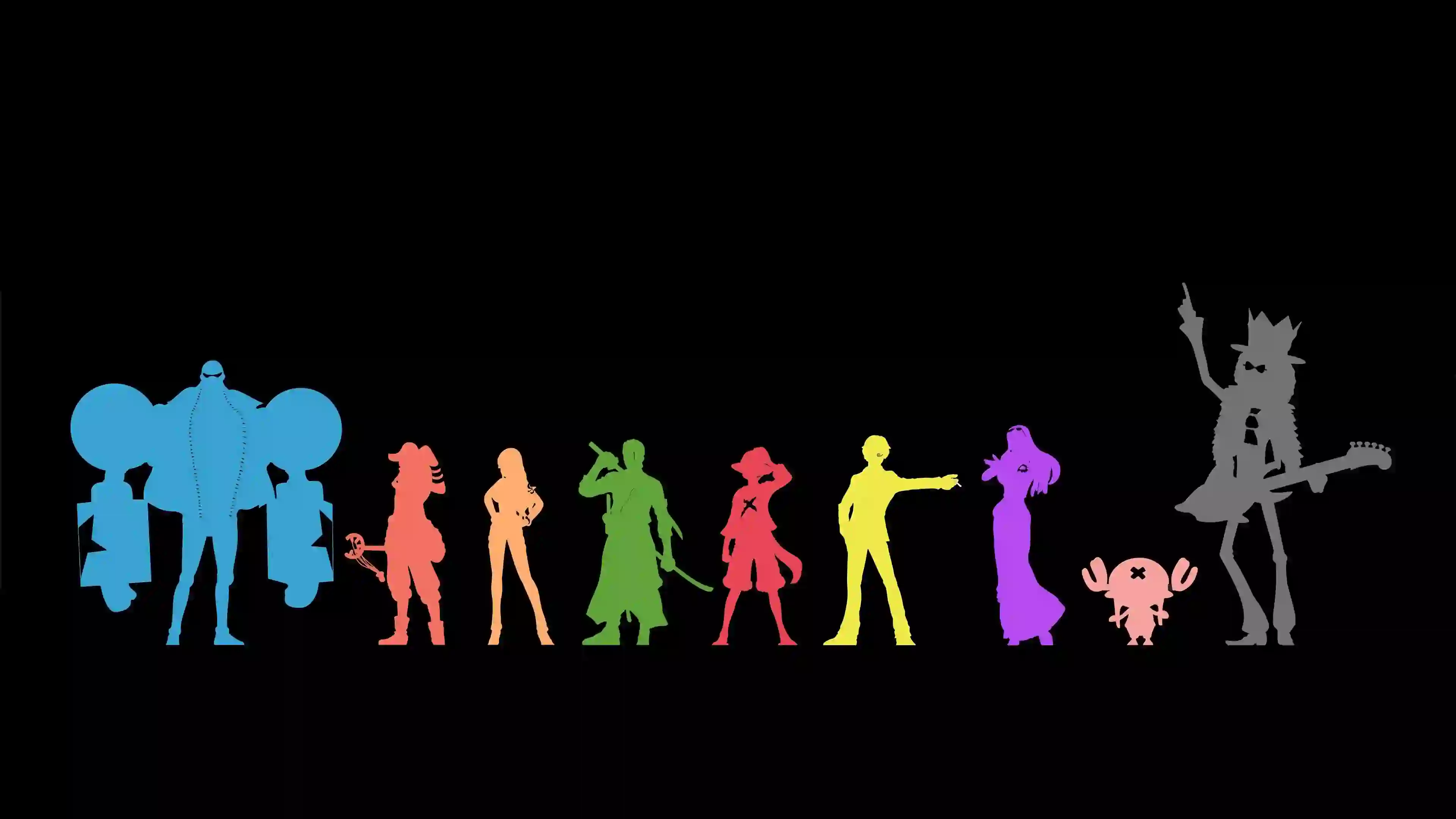 海贼王 one piece 人物剪影