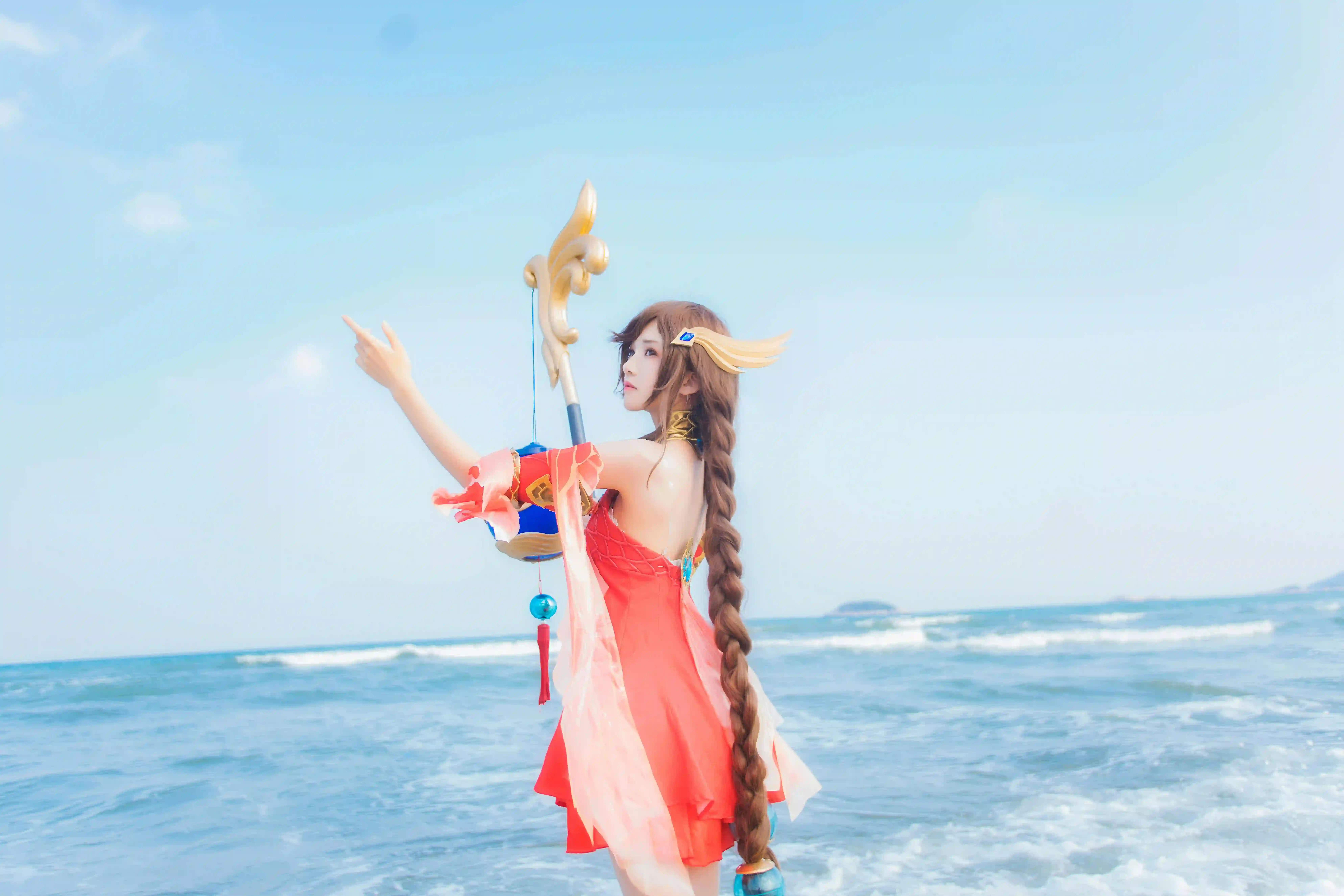 大乔 麻花辫 Coser 王者荣耀角色 浪涛