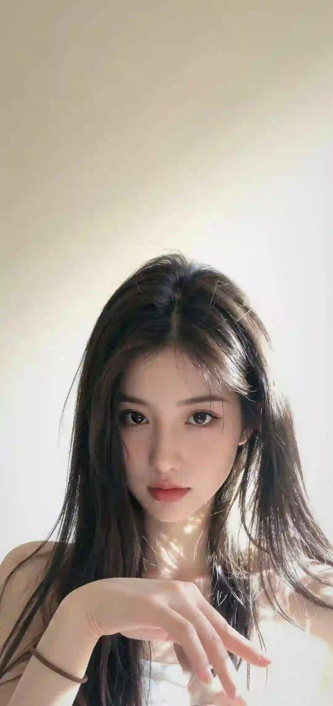 美女 光影 长发清纯美女