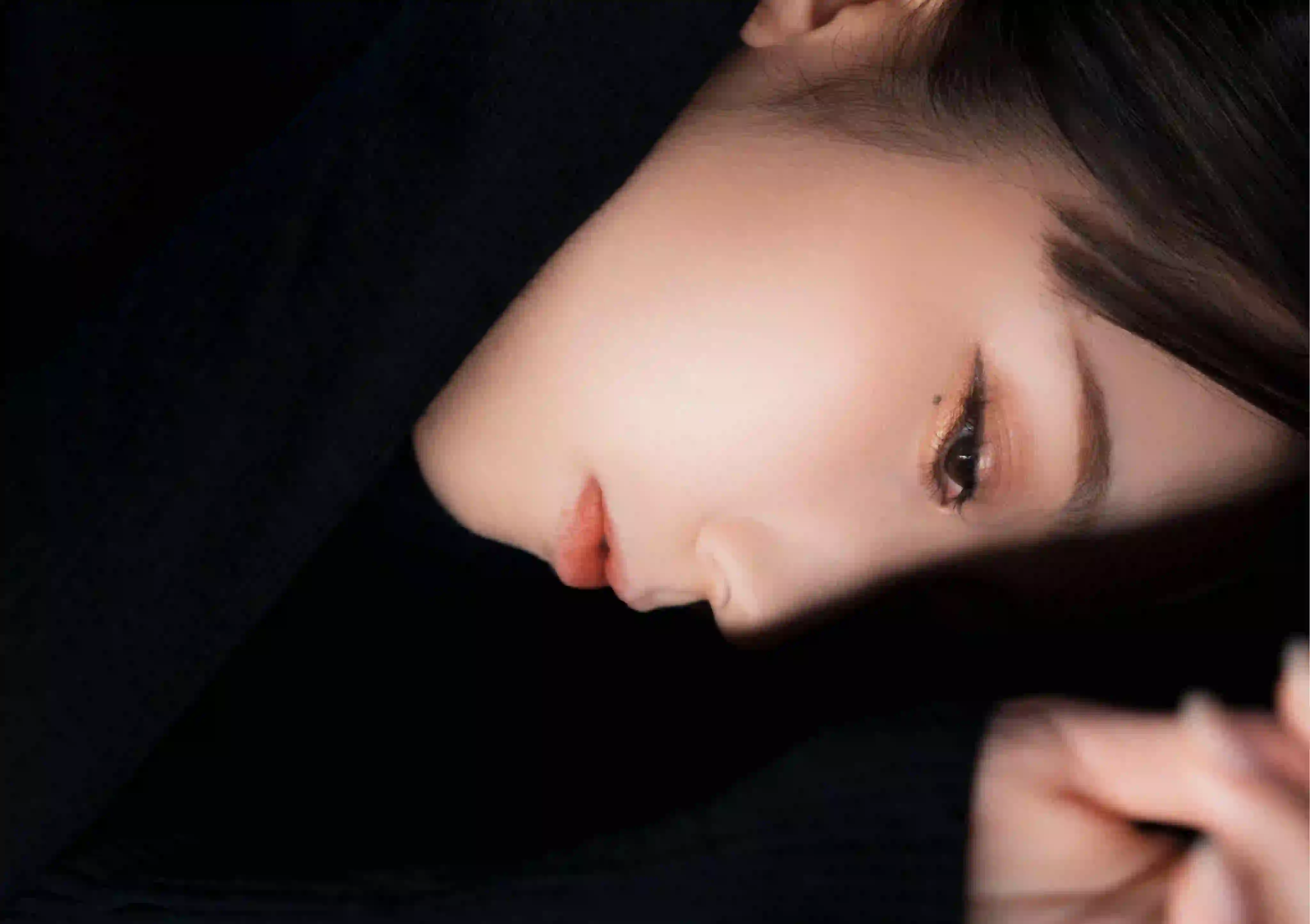 唯美侧脸 美女 清纯美女 唯美